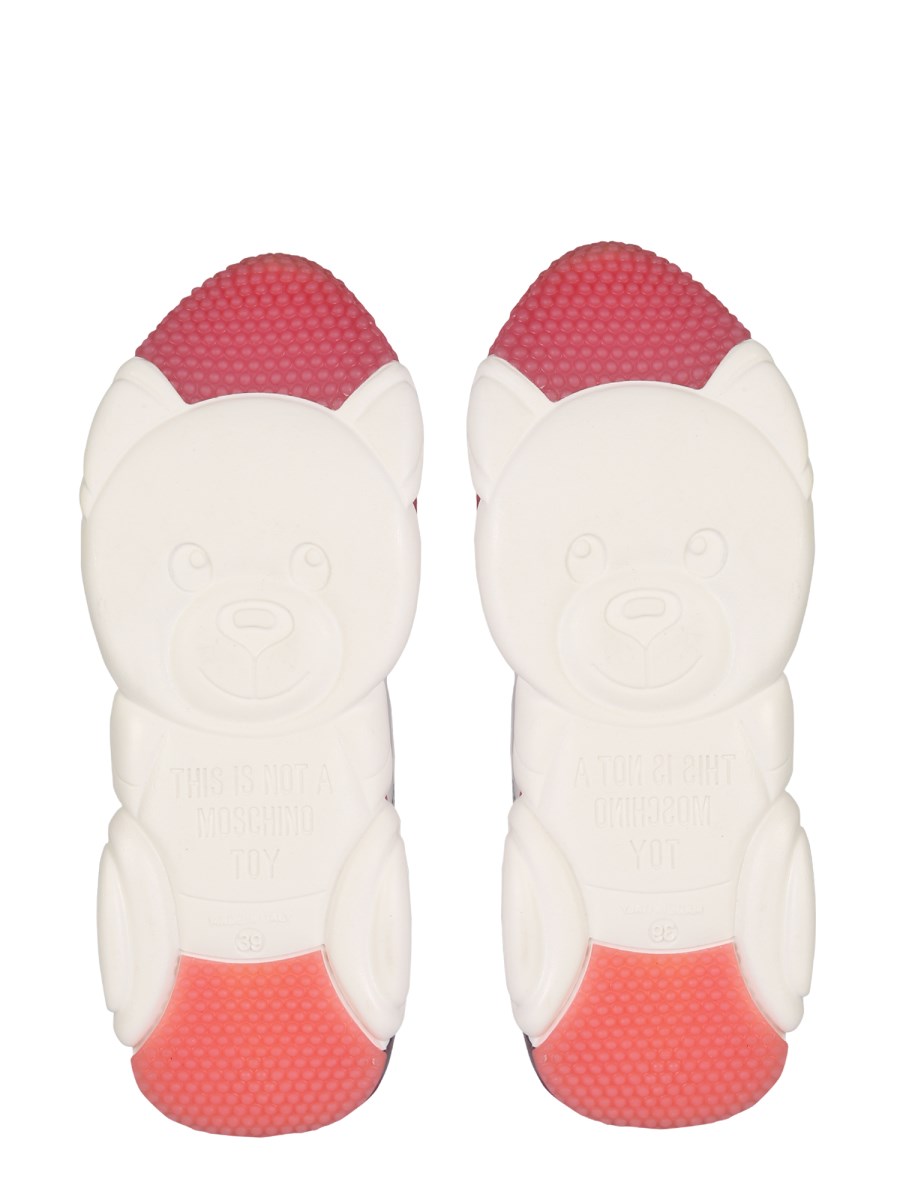 Moschino レオハトフリントロトッフスニカ MA15174G1LMI8 30A Moschino Kids Teddy Bear-print Swimsuit | Pink | FARFETCH
