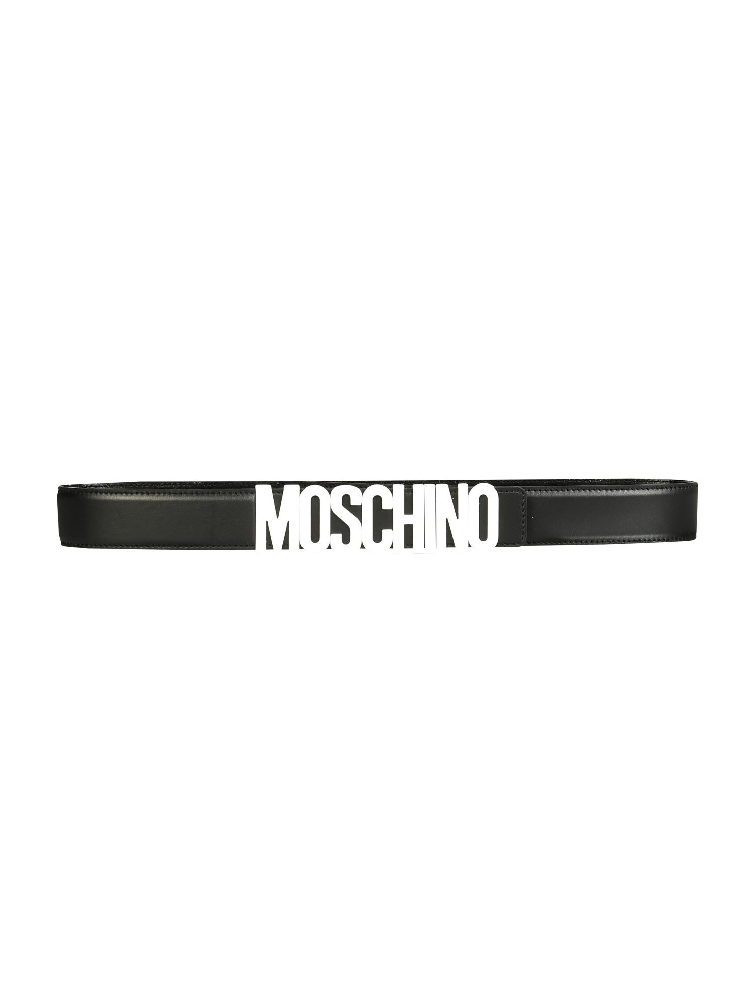 moschino belt with logo lettering