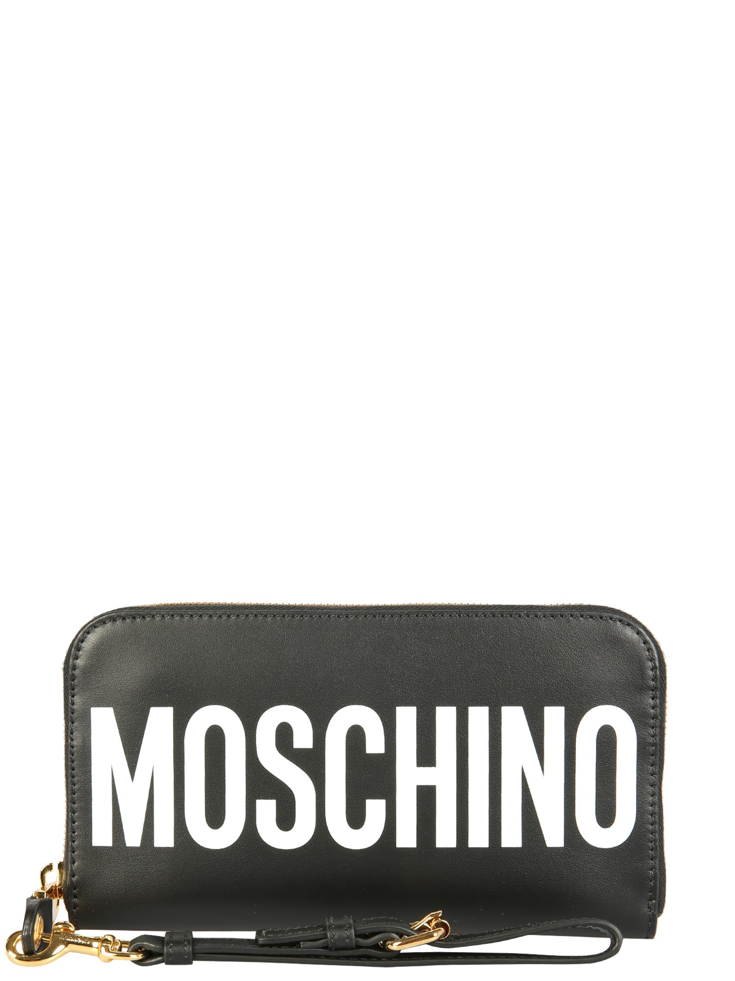 moschino long wallet with maxi logo