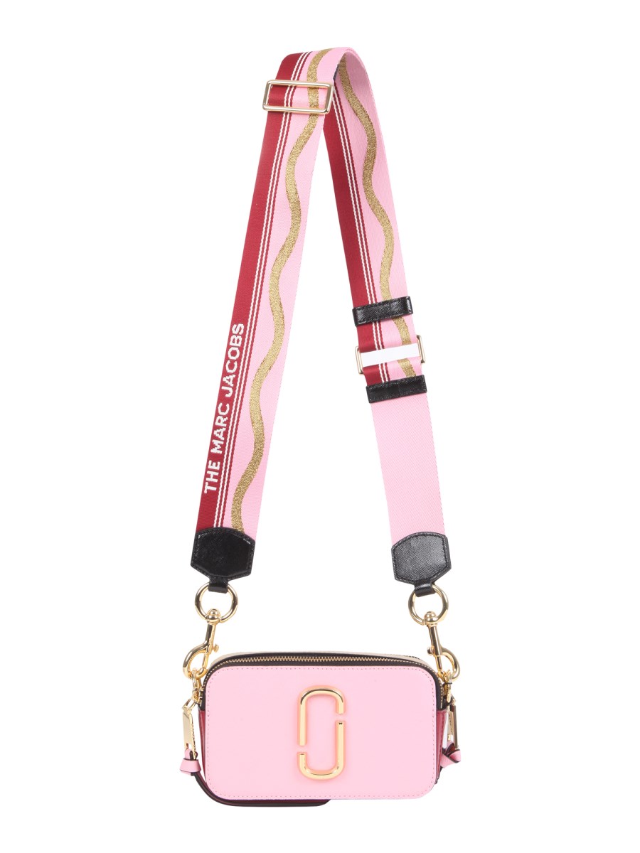 The Snapshot Leather Camera Bag in Pink - Marc Jacobs