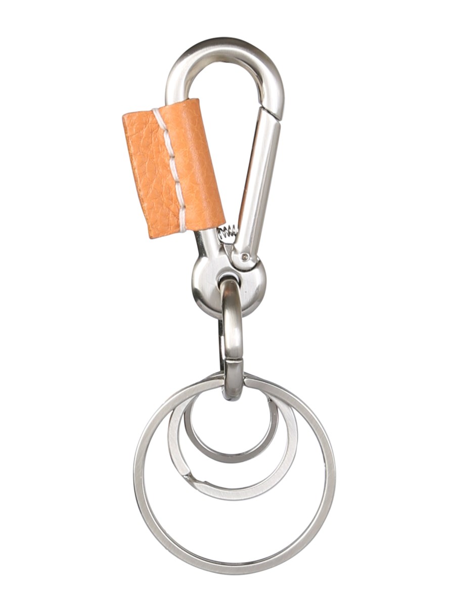 HENDER SCHEME - KARABINER LEATHER KEY RING - Eleonora Bonucci