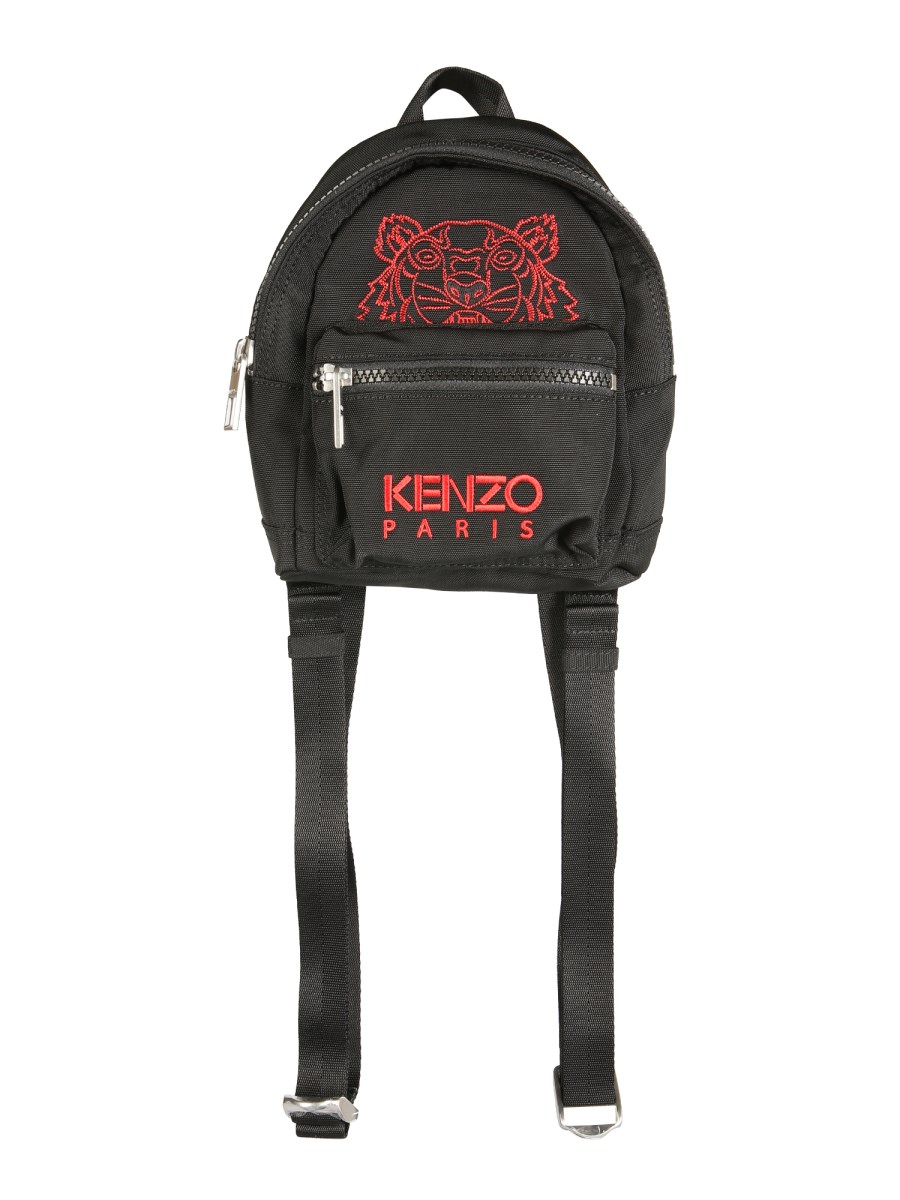 KENZO - MINI NYLON BACKPACK WITH TIGER LOGO - Eleonora Bonucci