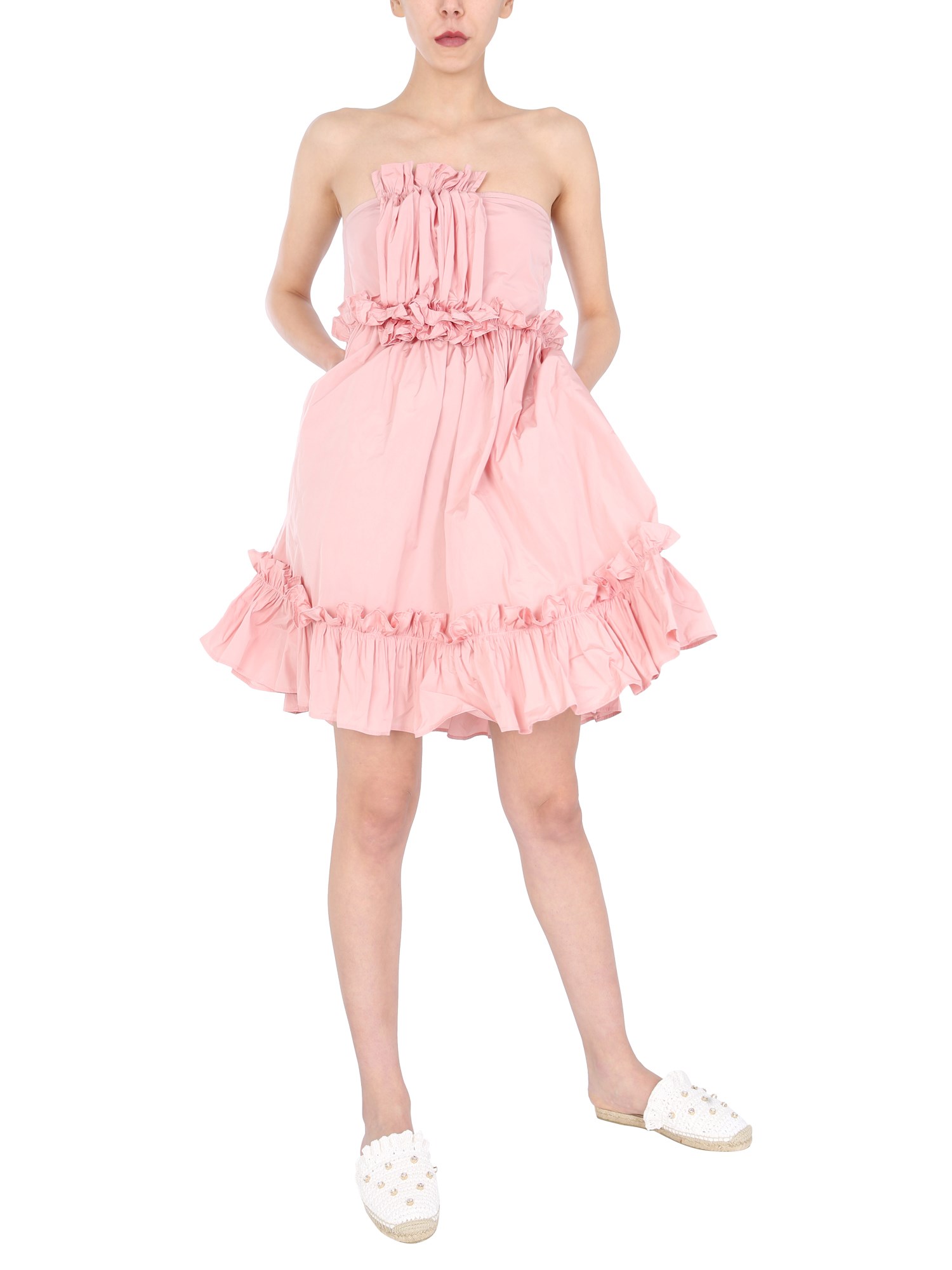red valentino taffeta dress
