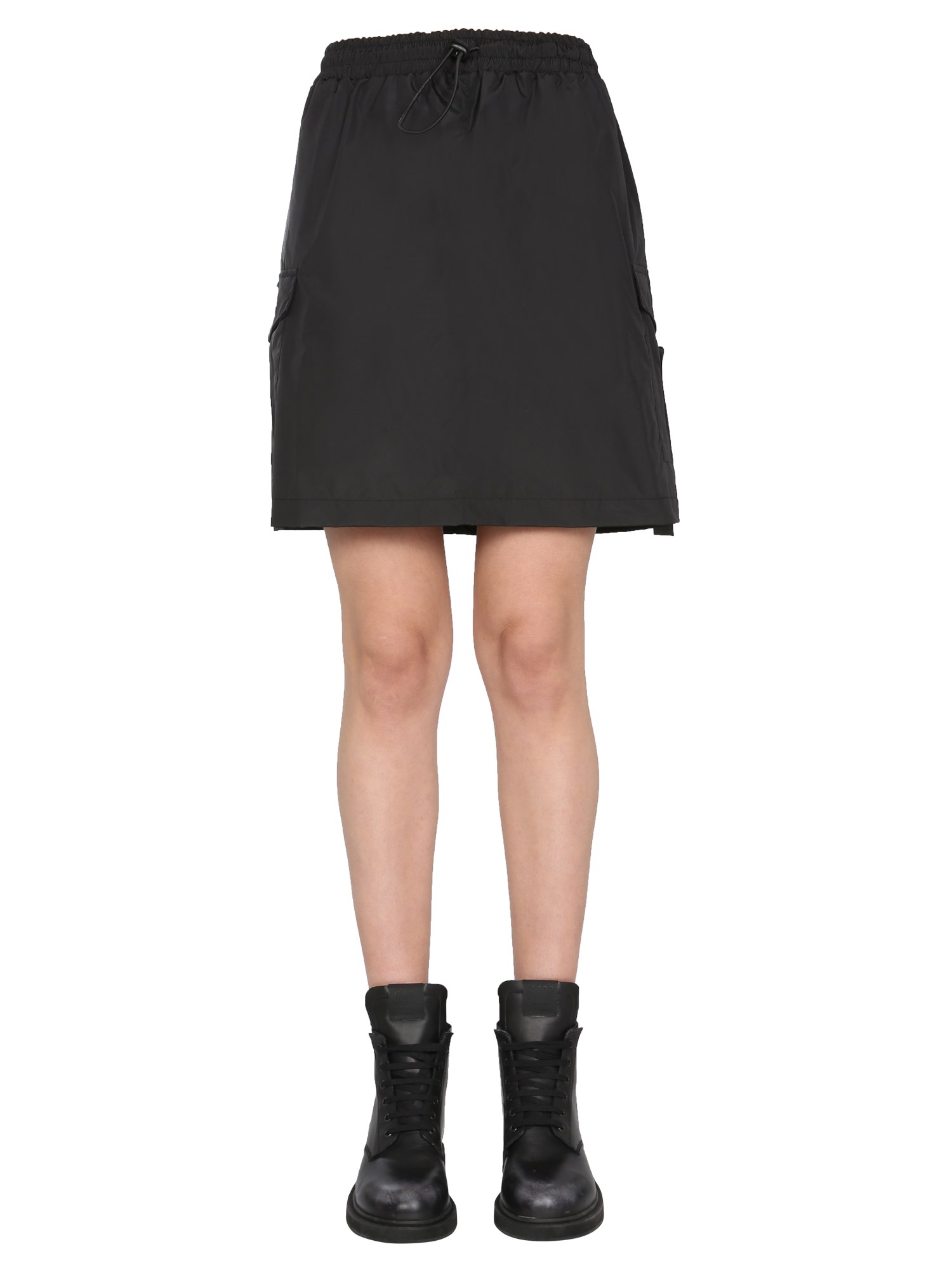 disclaimer technical fabric mini skirt