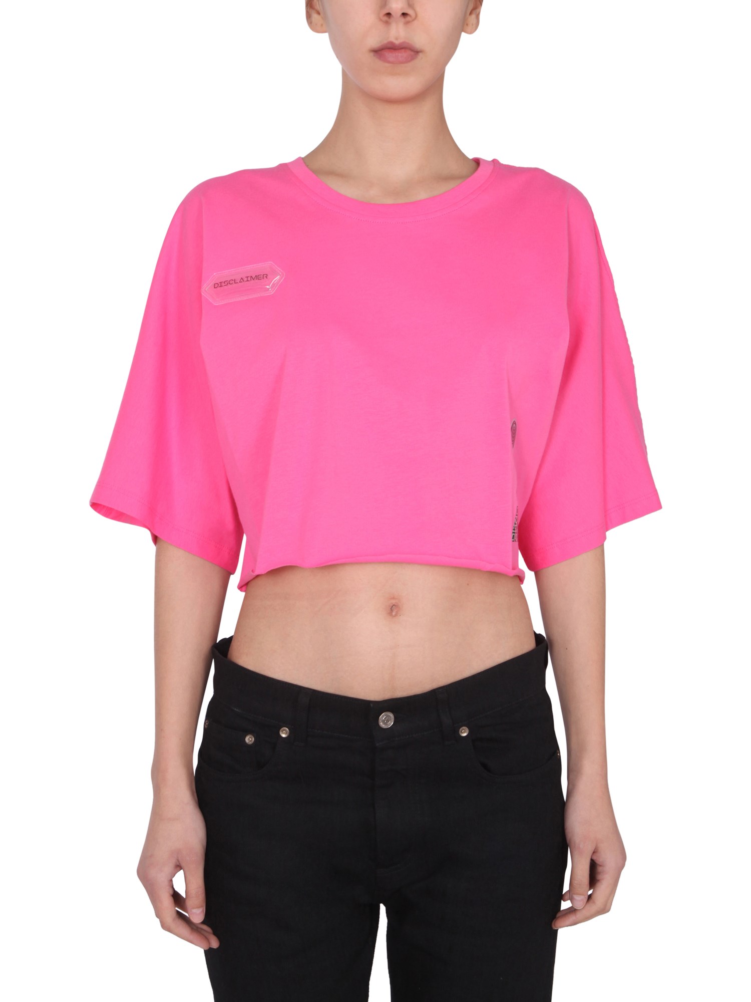 disclaimer cropped t-shirt