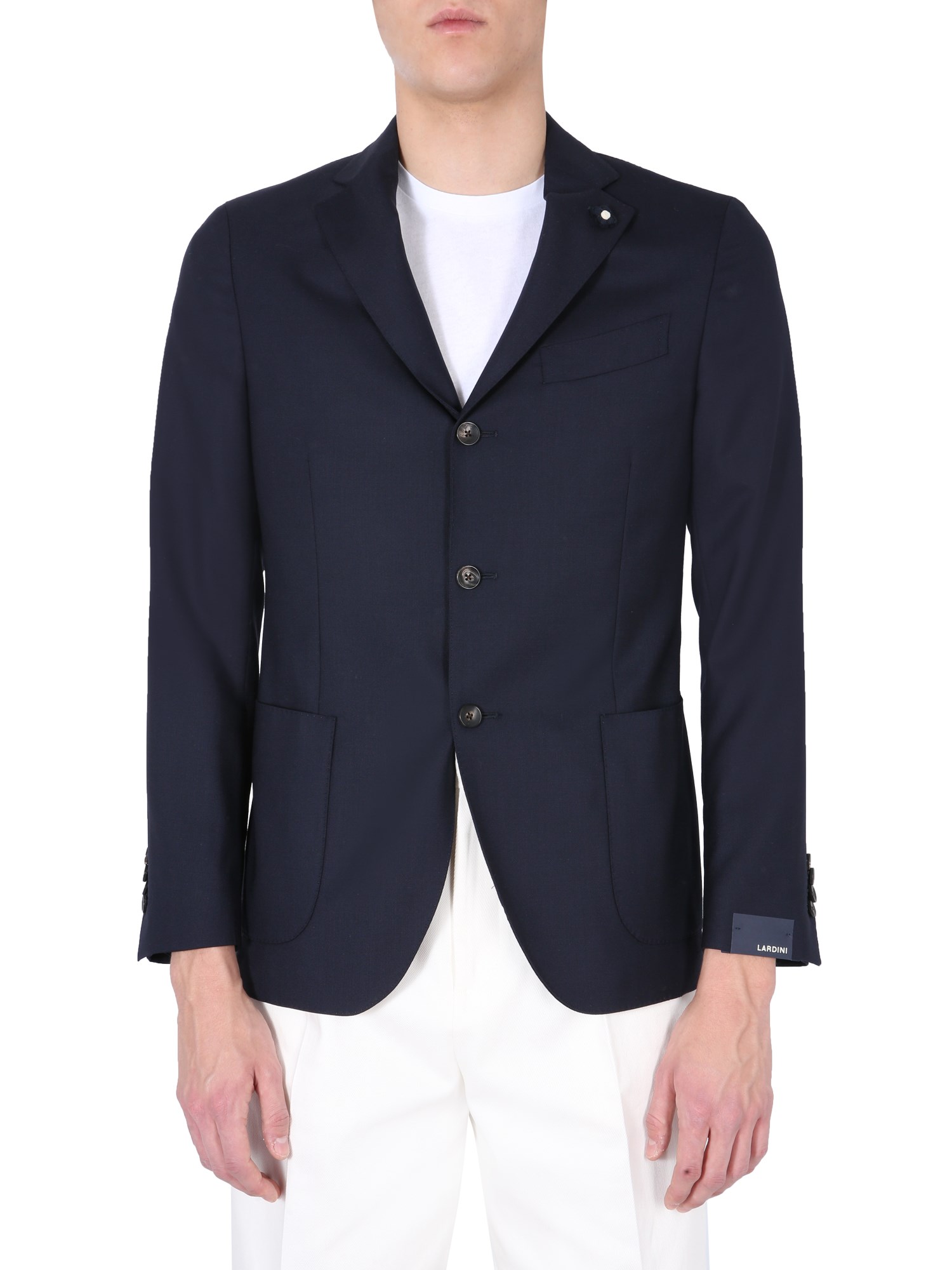 Lardini Men's Single-breasted Jacket In Blue
