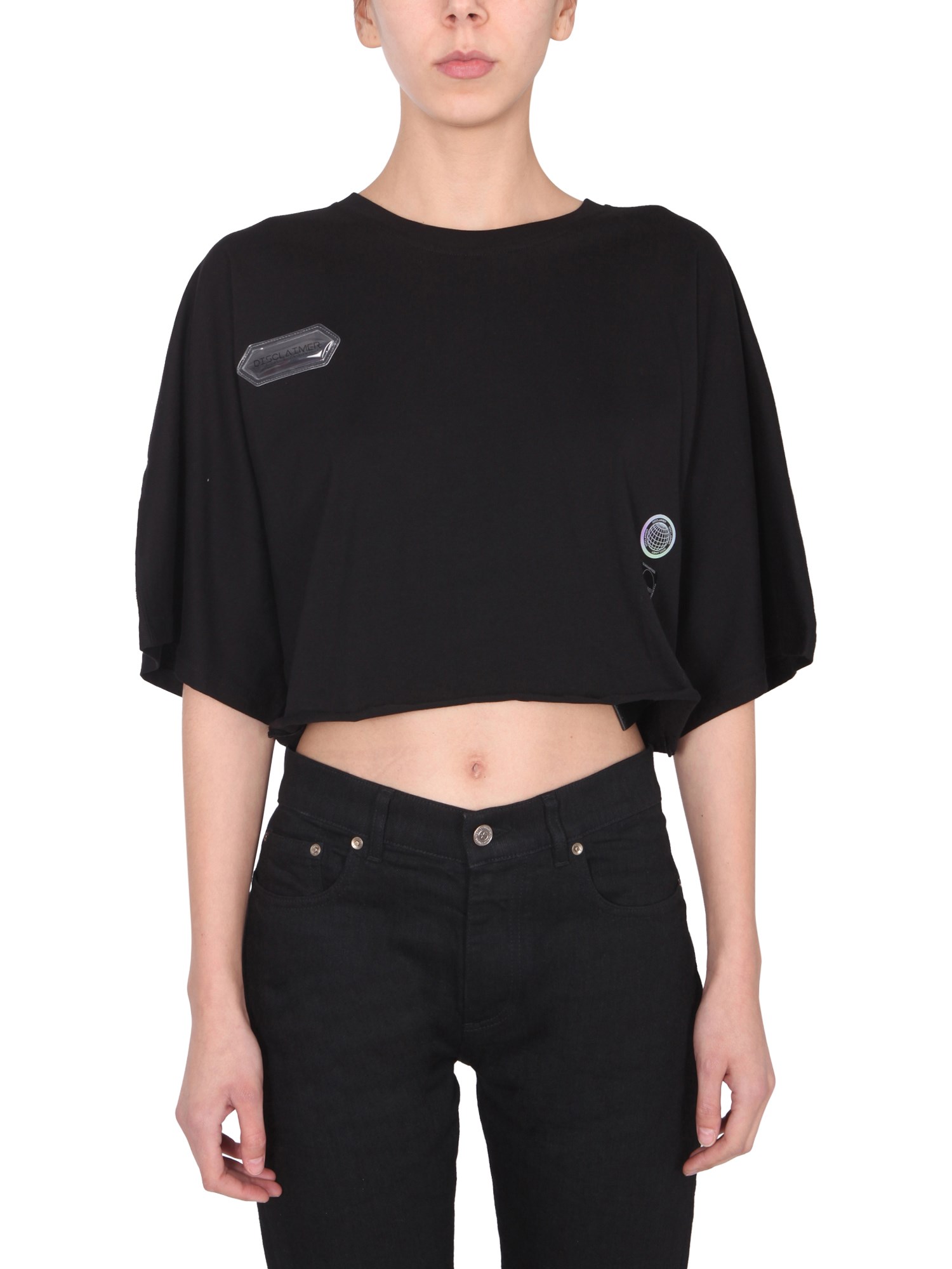 disclaimer cropped t-shirt