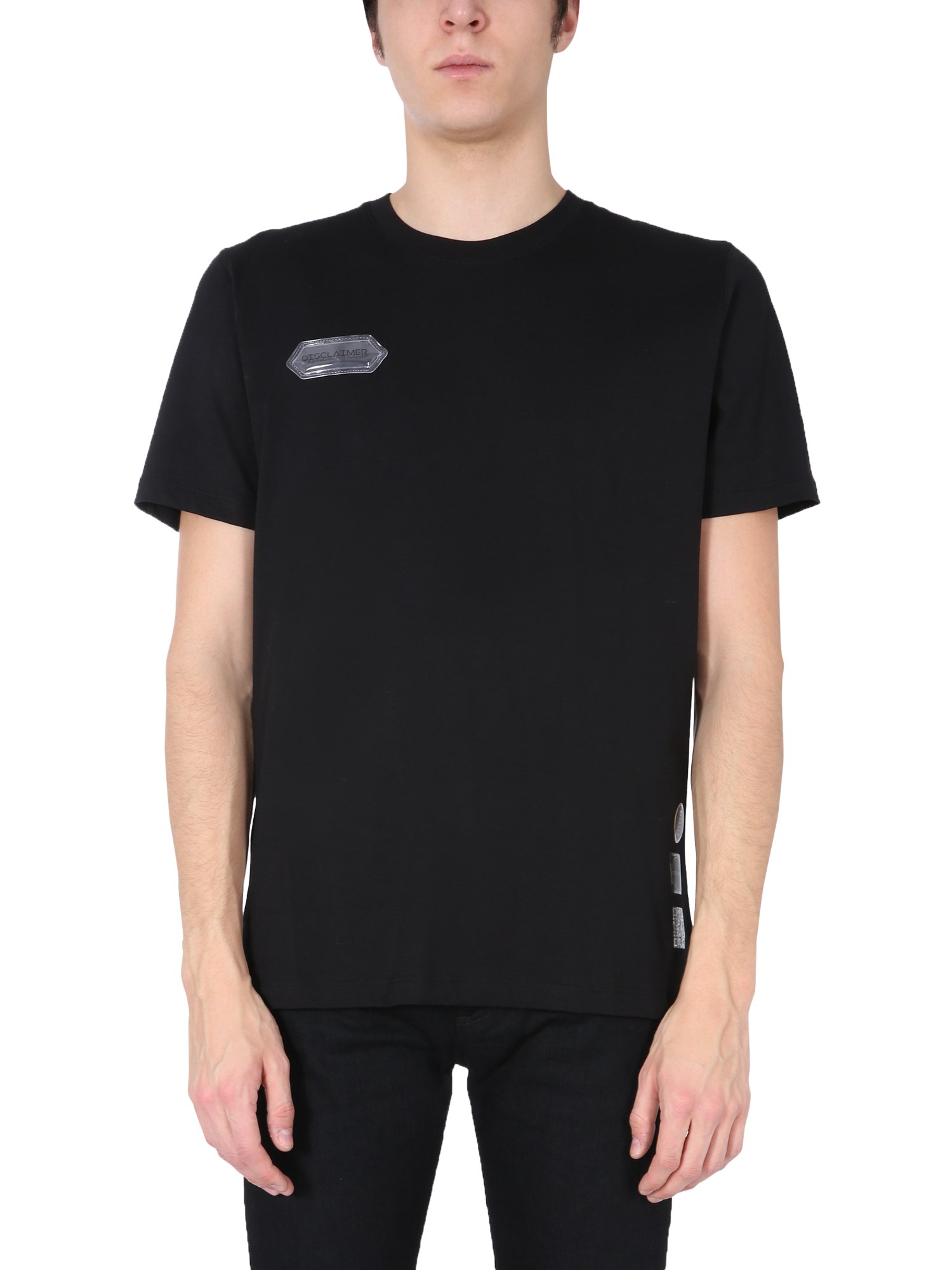 disclaimer t-shirt with printed back