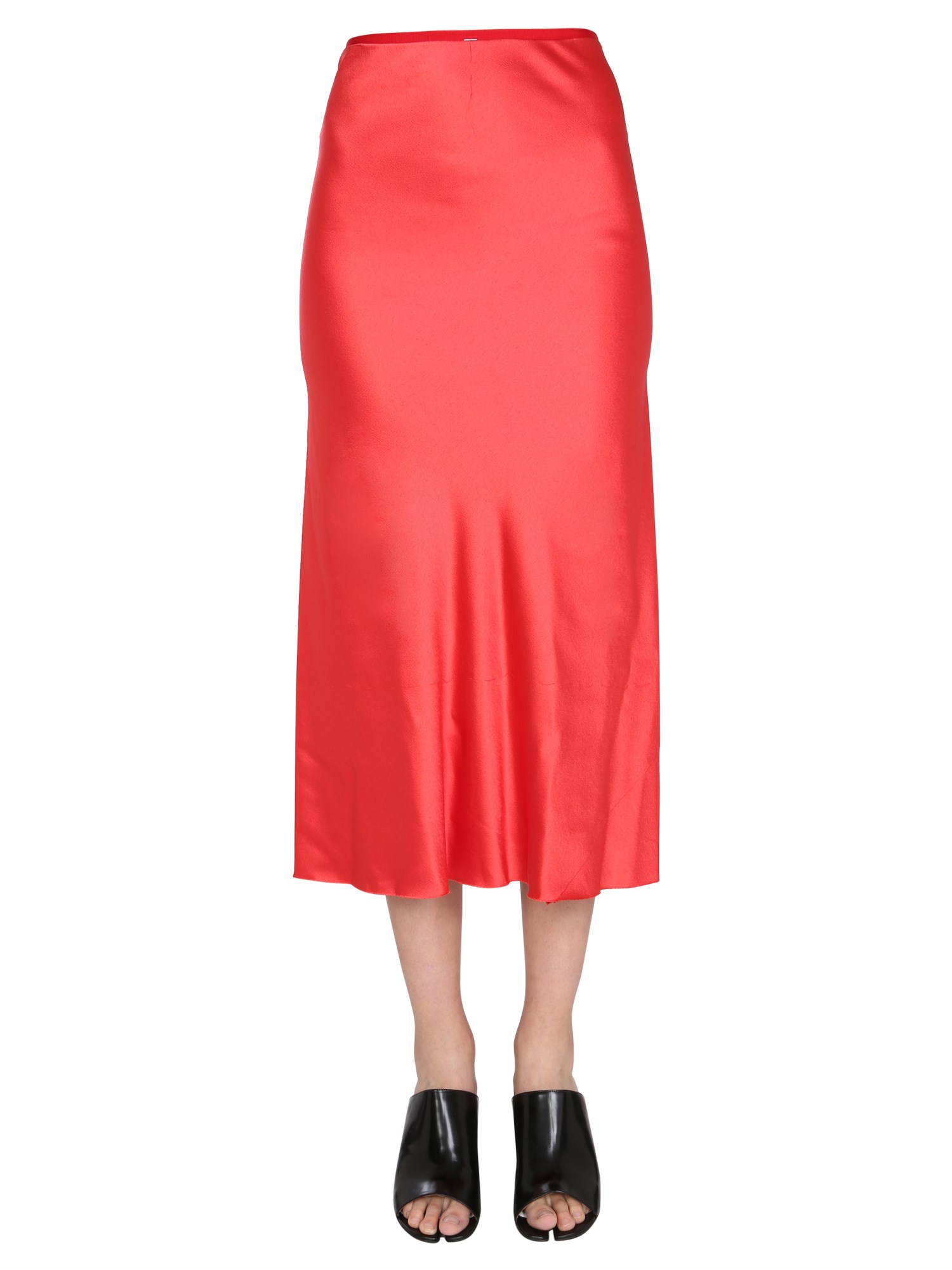 maison margiela satin tango skirt