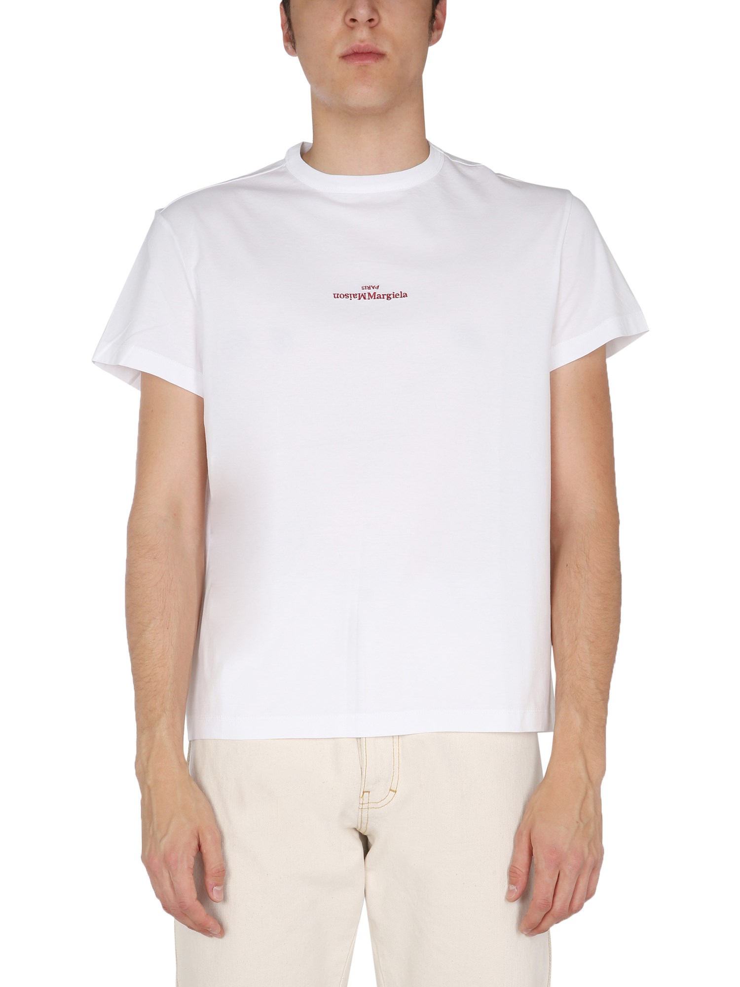 Maison Margiela Crew Neck T-shirt In White