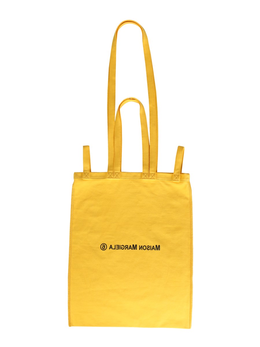 MM6 MAISON MARGIELA - COTTON CANVAS SHOPPING BAG WITH LOGO