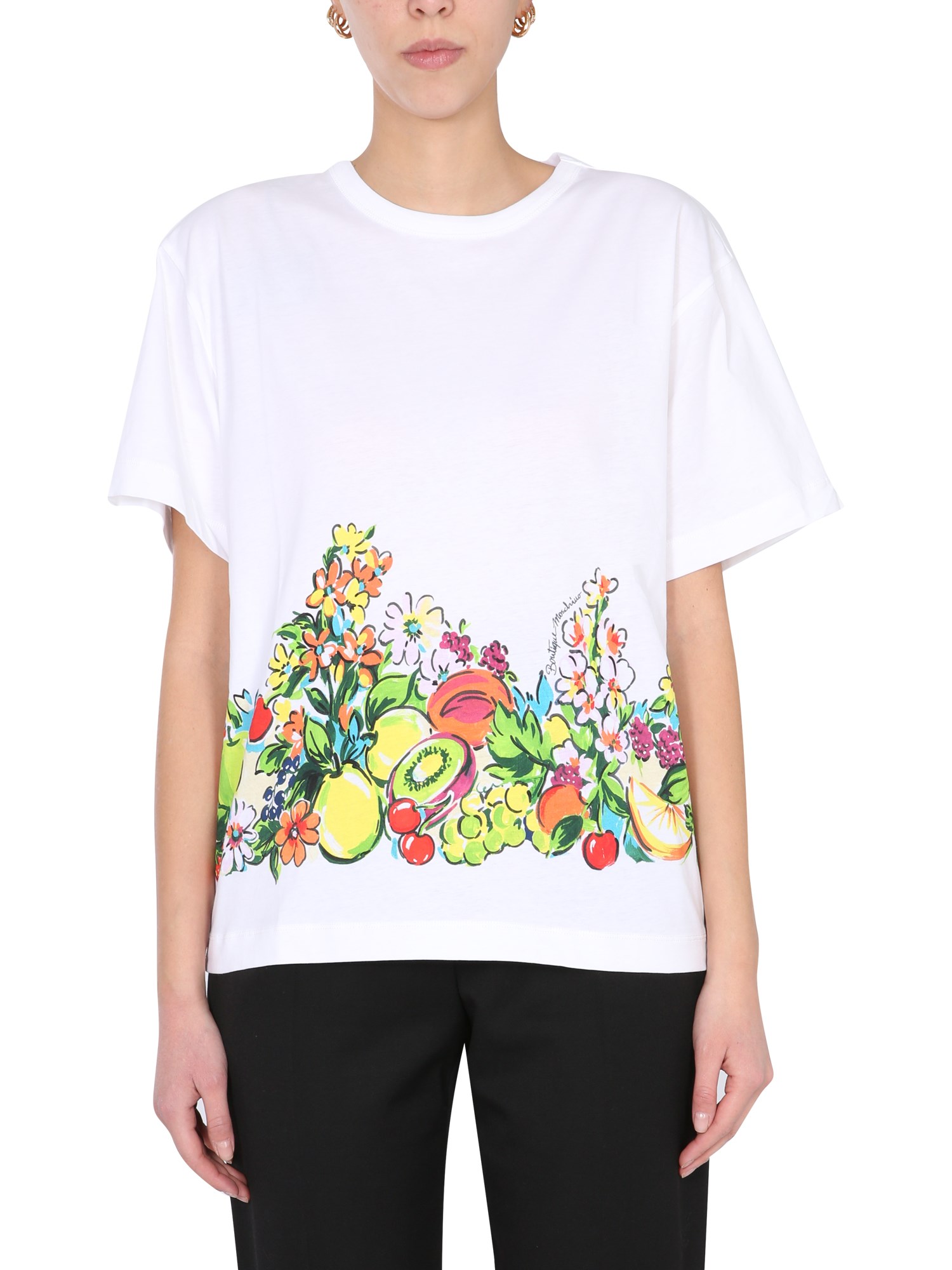 boutique moschino fruit print t-shirt
