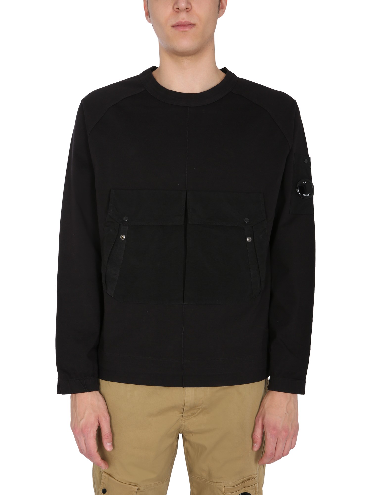 c.p. company crew neck sweatshirt