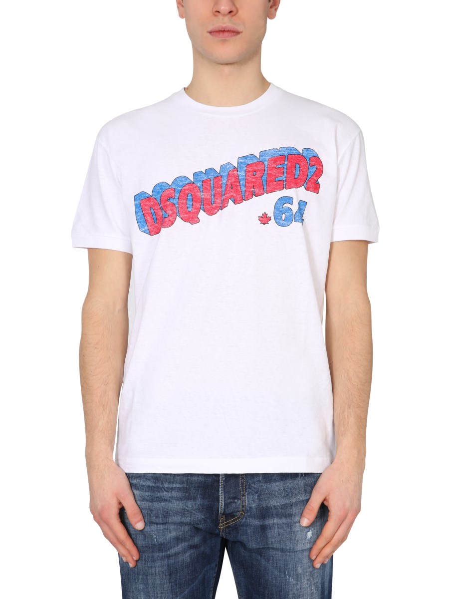 Light blue dsquared t hot sale shirt