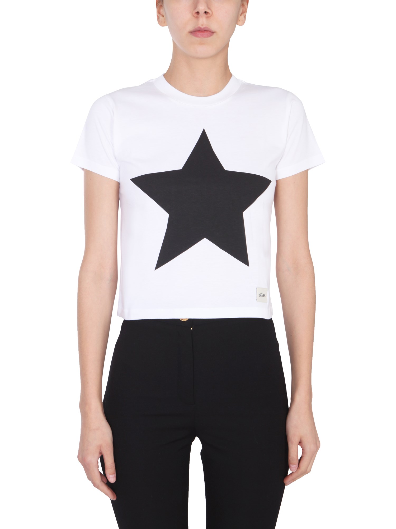 Etre Cecile Star Print T-shirt In White