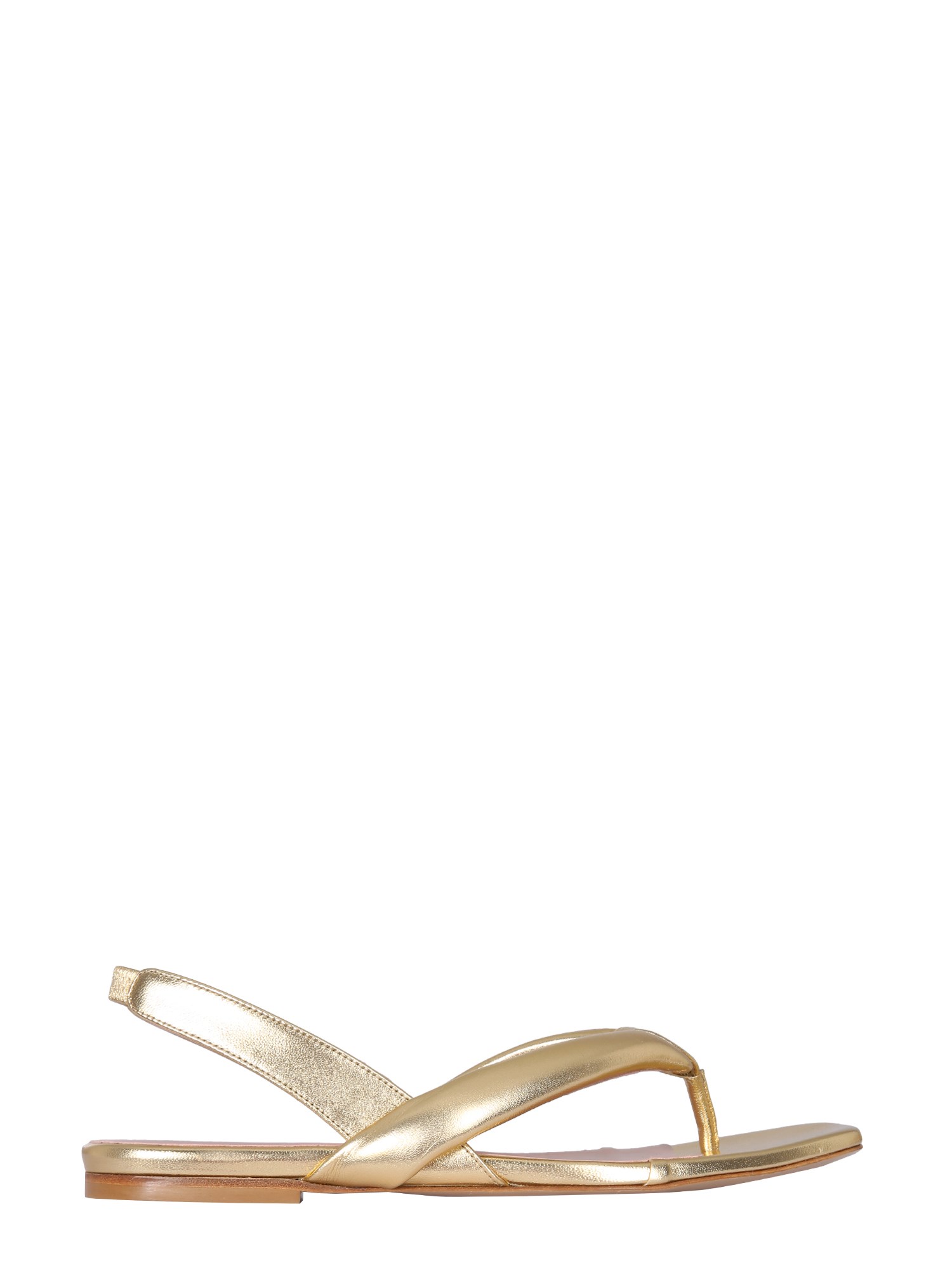 gia borghini leather slingback sandals