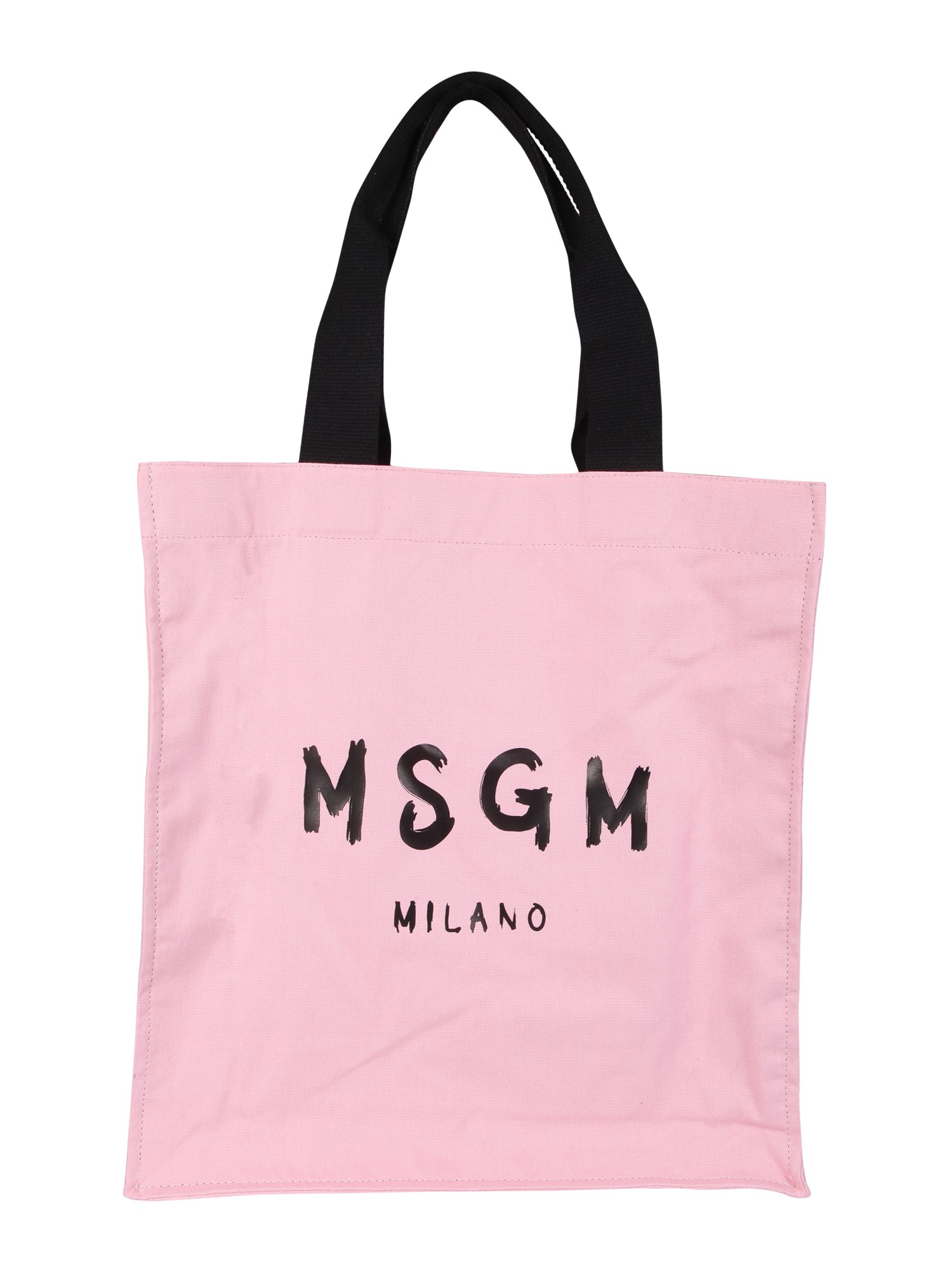 Msgm TOTE BAG WITH BRUSHED LOGO
