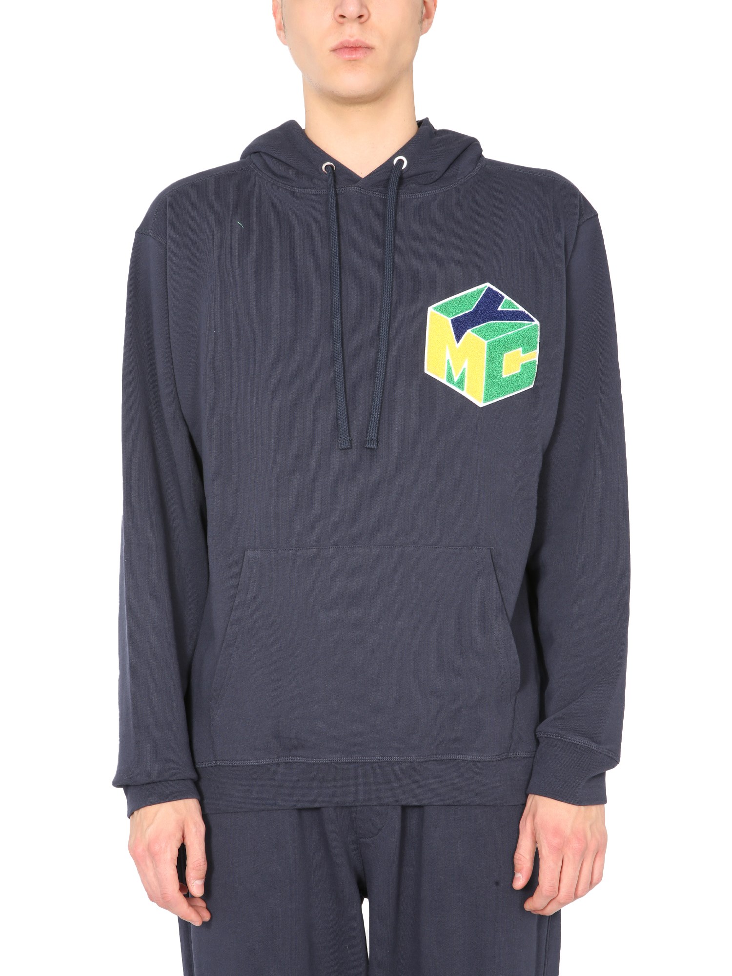 Ymc You Must Create Ymc Trugoy Hooded Sweatshirt In Blue