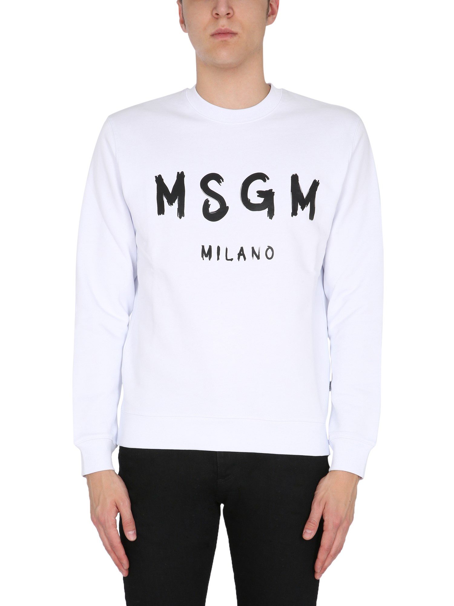 msgm crew neck sweatshirt