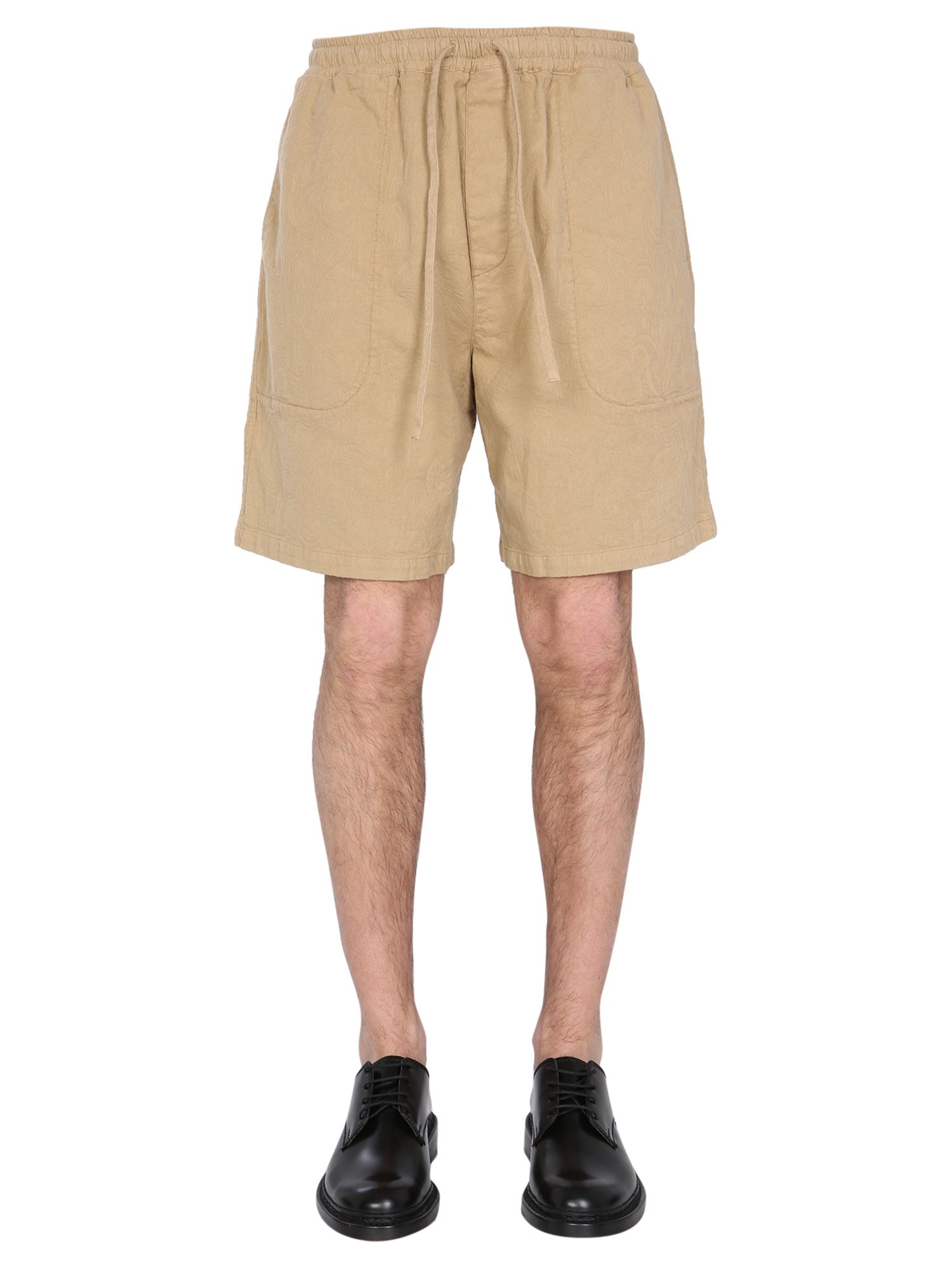 ymc paisley jacquard shorts