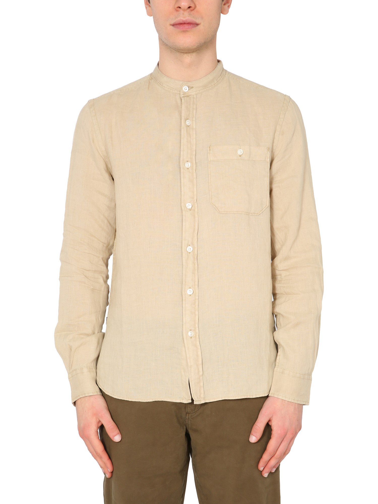 woolrich shirt with korean collar