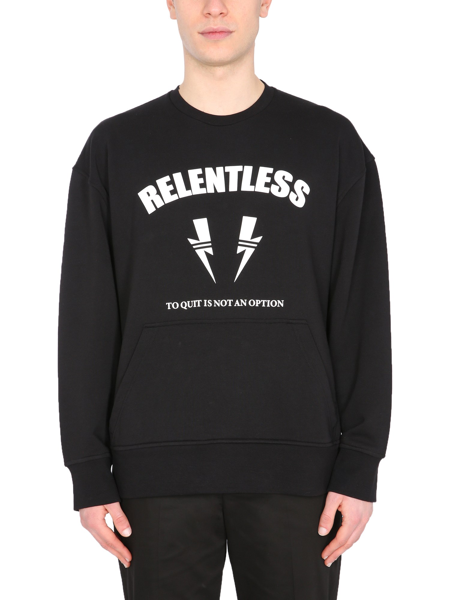 neil barrett "relentsless" sweatshirt