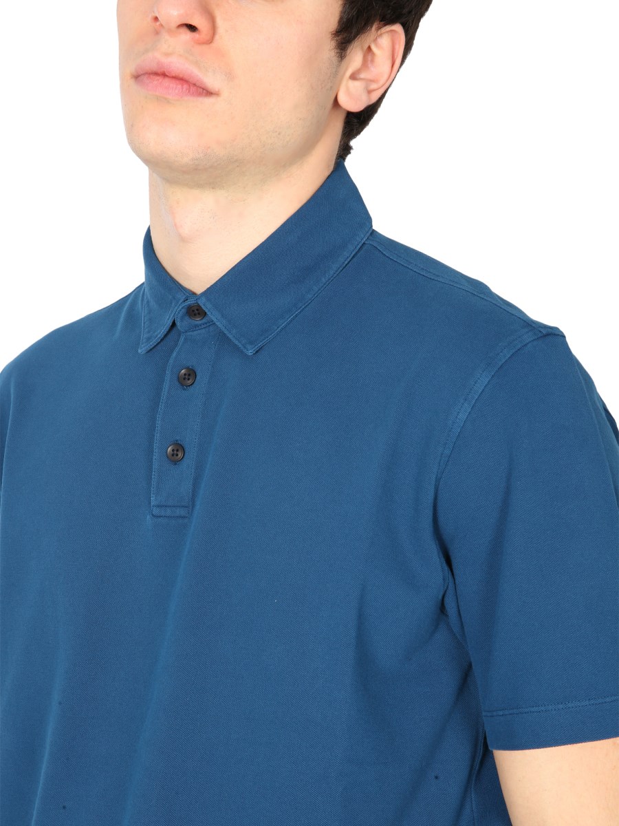 Zegna classic-collar piqué shirt - Blue