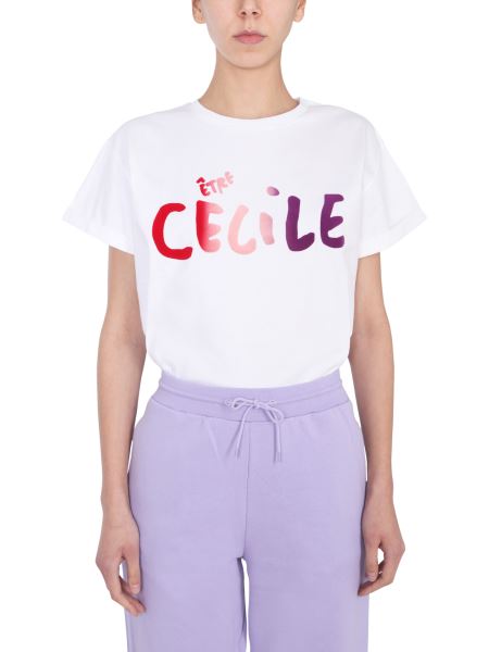 Être Cécile Hooded Cotton Sweatshirt With Multicolour Embroidered 