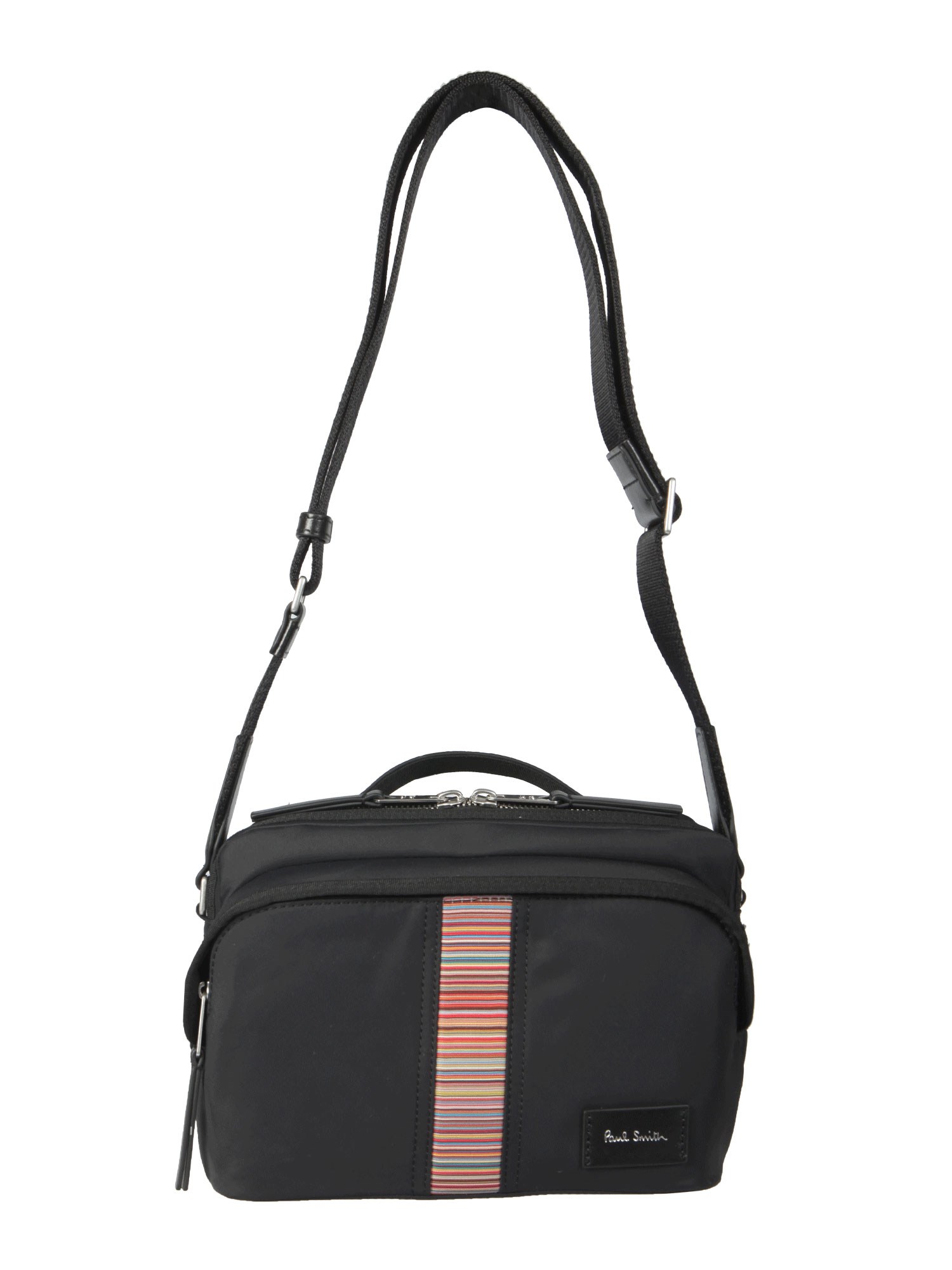 Paul Smith Nylon Shoulder Bag In Black