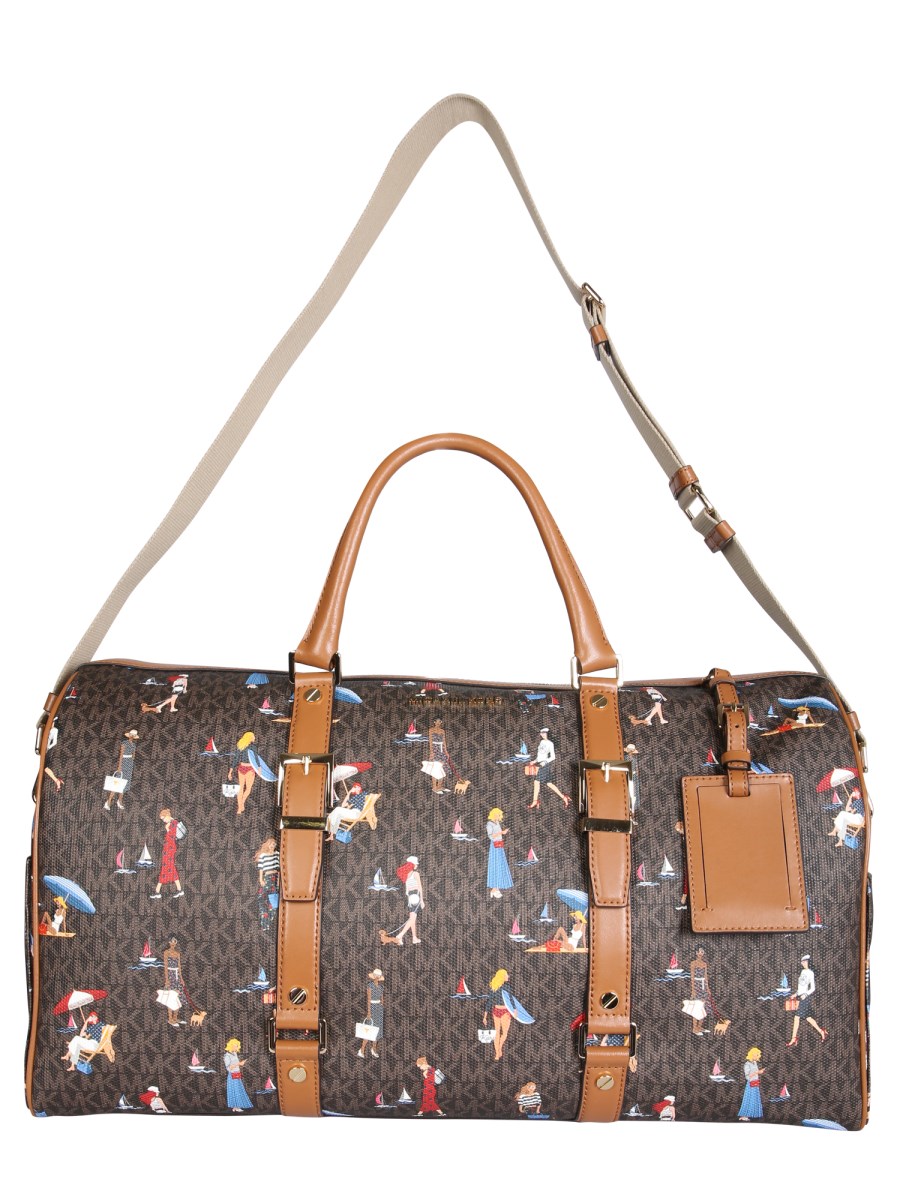 MICHAEL BY MICHAEL KORS BEDFORD TRAVEL EXTRA LARGE BAG WITH JET SET GIRLS PRINT Eleonora Bonucci