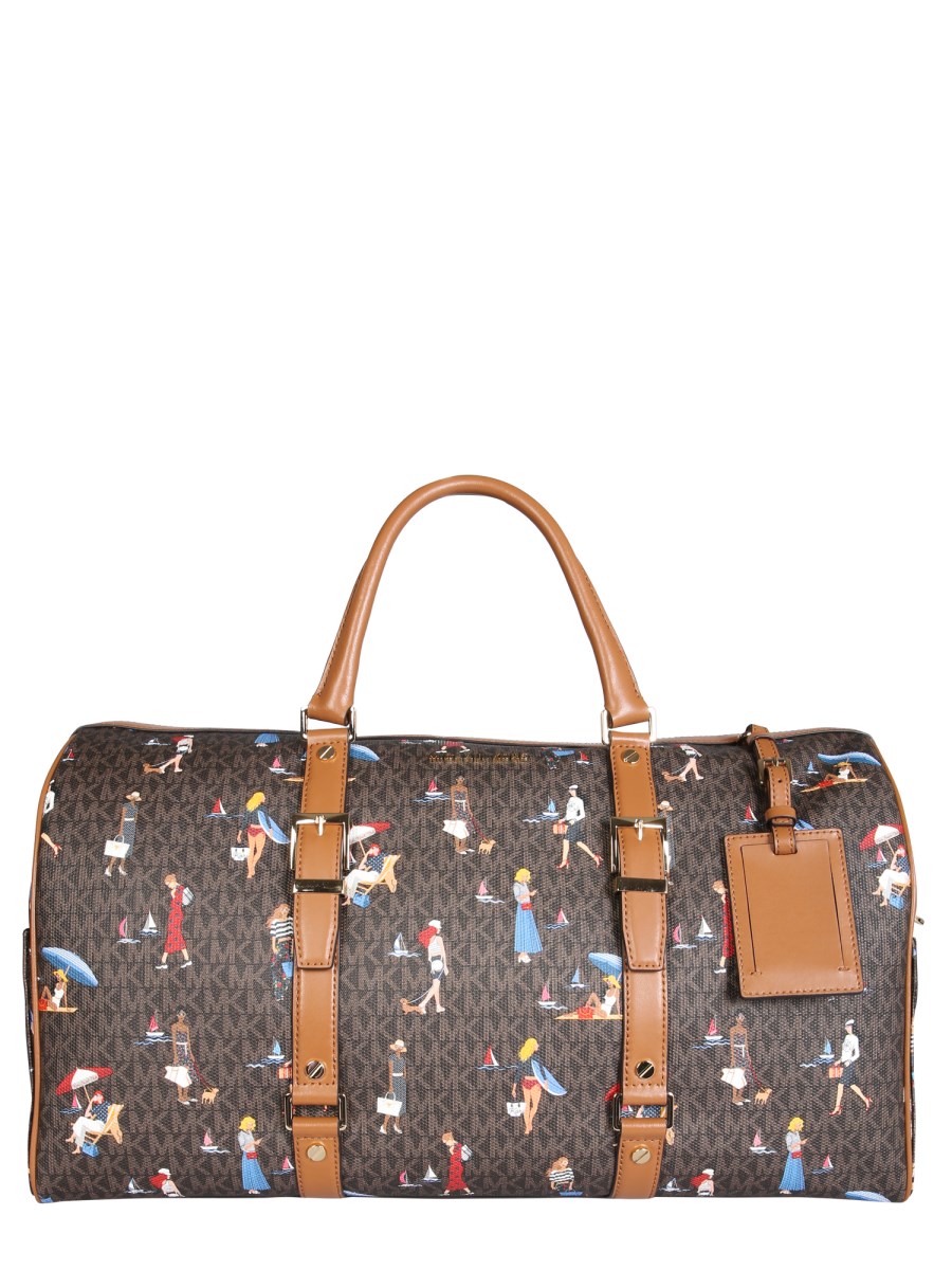 MICHAEL BY MICHAEL KORS - BEDFORD TRAVEL EXTRA-LARGE BAG WITH JET SET GIRLS  PRINT - Eleonora Bonucci