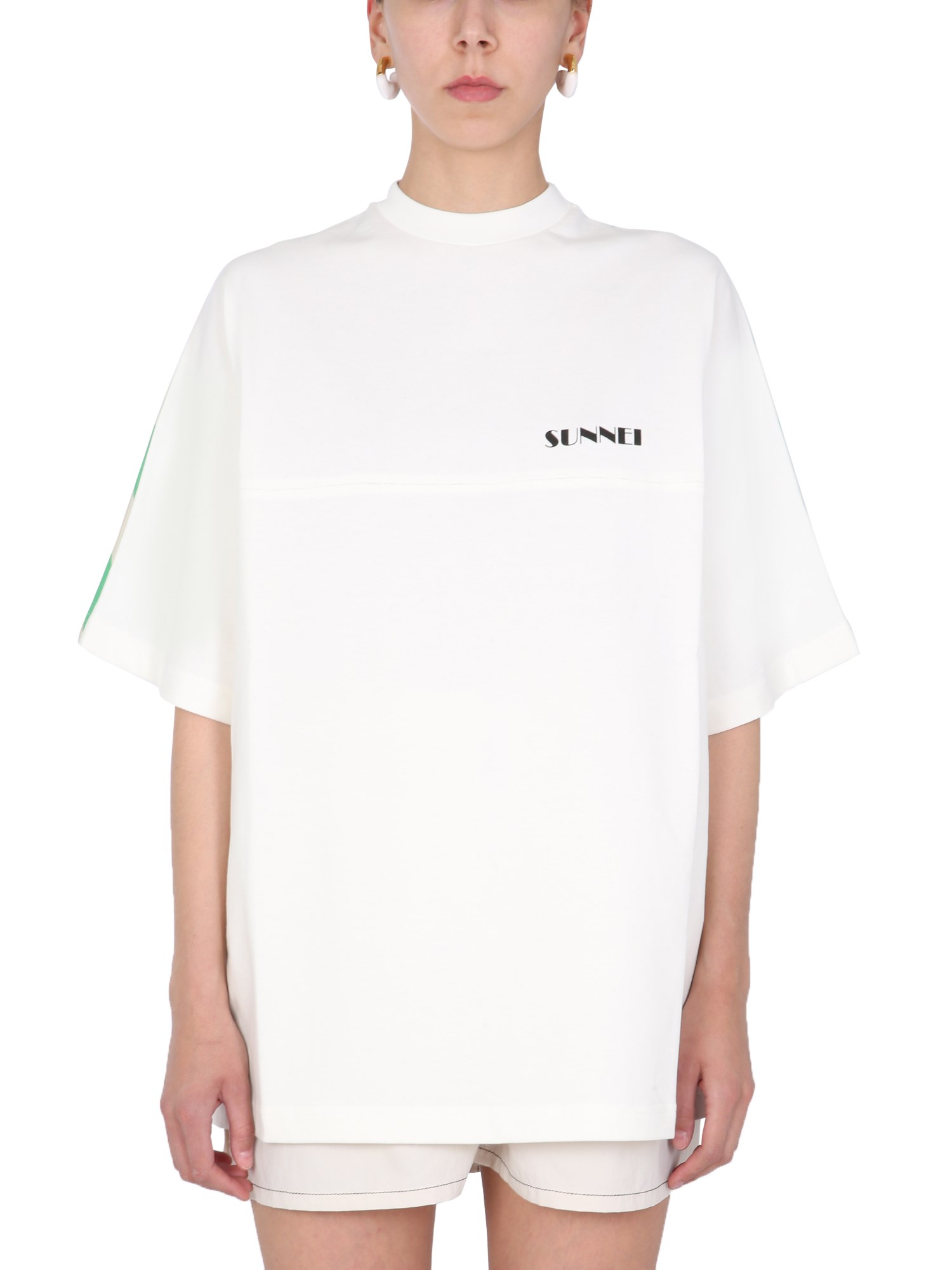Sunnei X Eleonora Bonucci Oversize Fit T-shirt In Multicolour