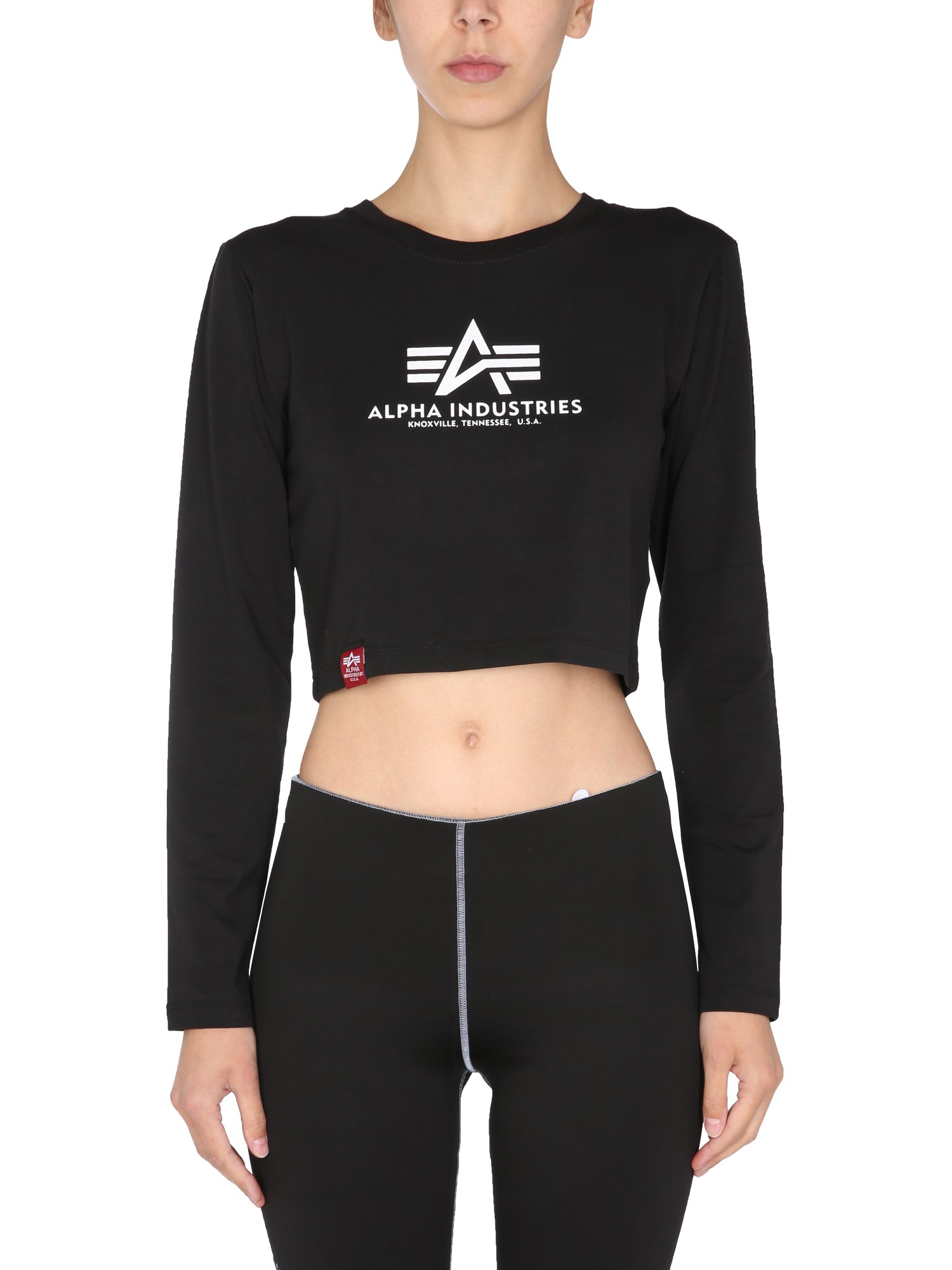 alpha industries cropped fit t-shirt