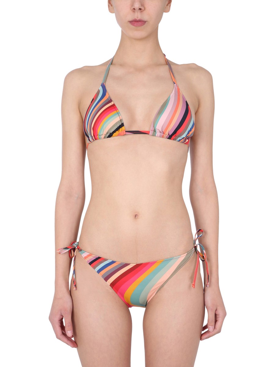 PAUL SMITH BIKINI BRIEFS WITH MULTICOLOUR STRIPES Eleonora Bonucci