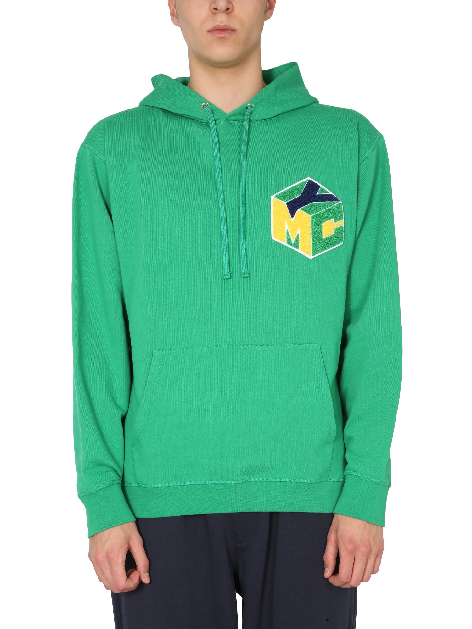 Shop Ymc You Must Create Trugoy Hooded Sweatshirt In Green