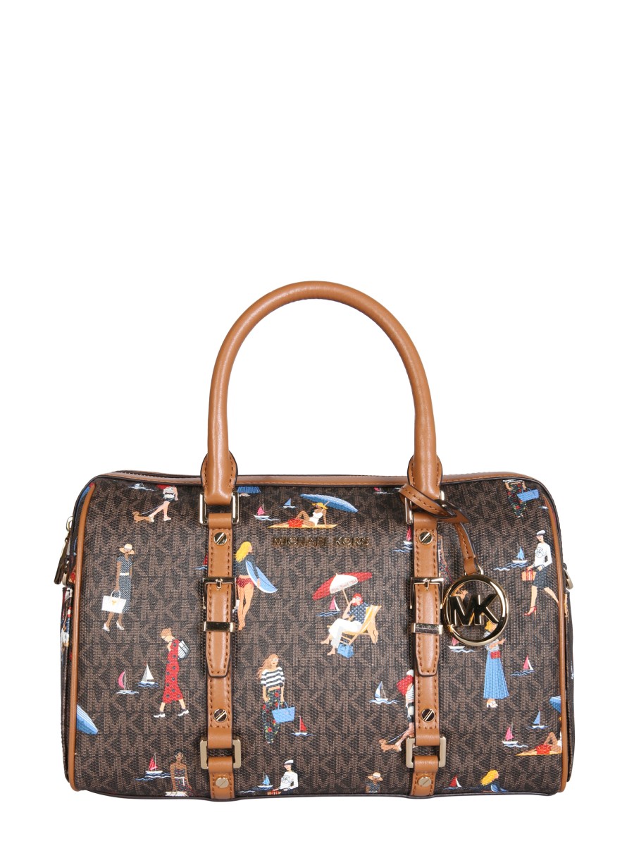 MICHAEL BY MICHAEL KORS BEDFORD TRAVEL BAG WITH JET SET GIRLS PRINT Eleonora Bonucci