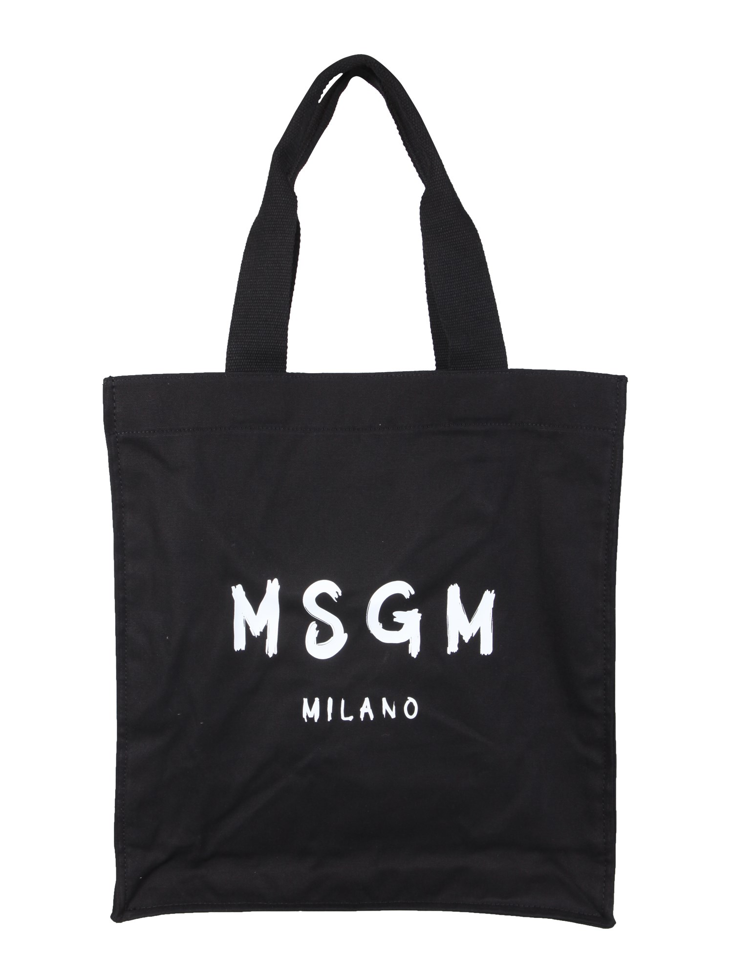 Msgm TOTE BAG WITH BRUSHED LOGO