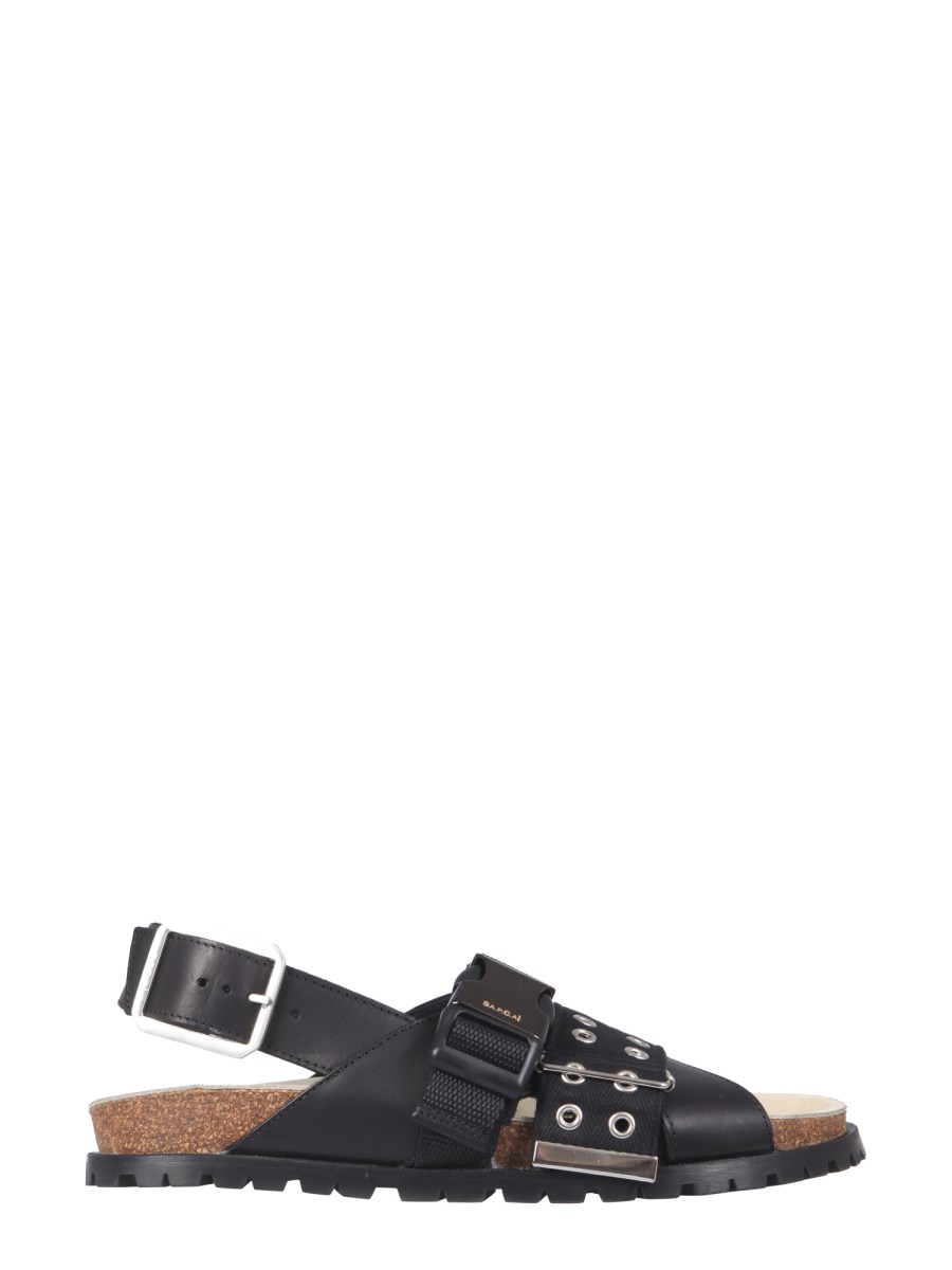 A.P.C. x SACAI - JULES LEATHER SANDALS - Eleonora Bonucci