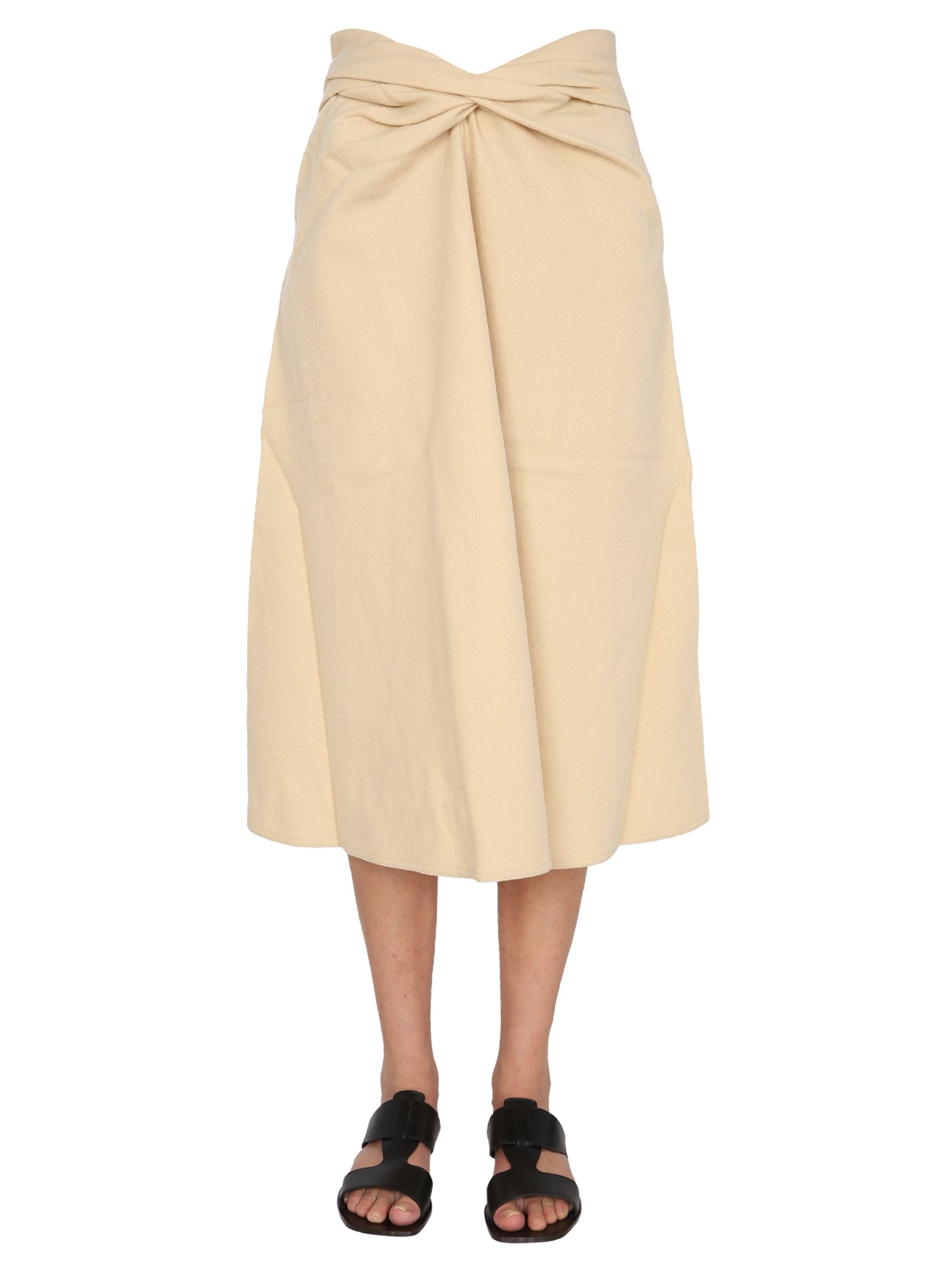 lemaire gonna con drappeggio