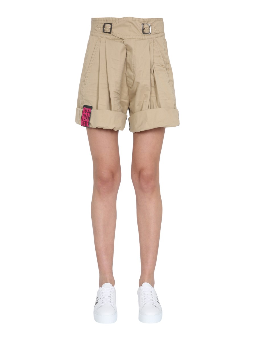 DSQUARED SHORTS CARGO IN COTONE