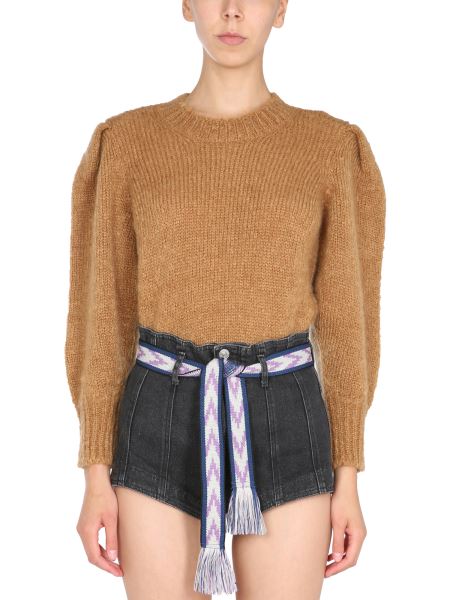 Isabel Marant "emma" Mohair Blend Sweater With Puff Sleeve Women Bonucci