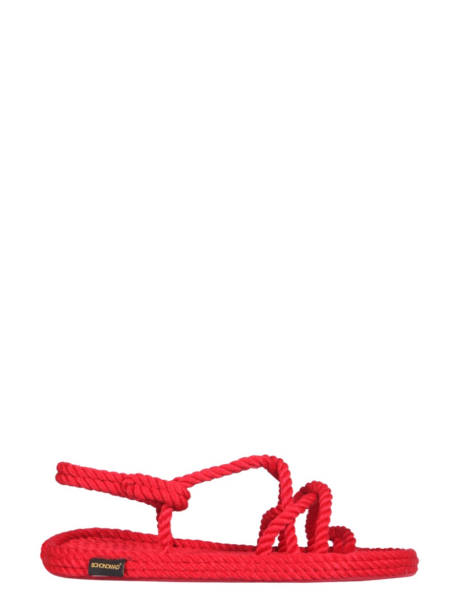 Red on sale rope sandals