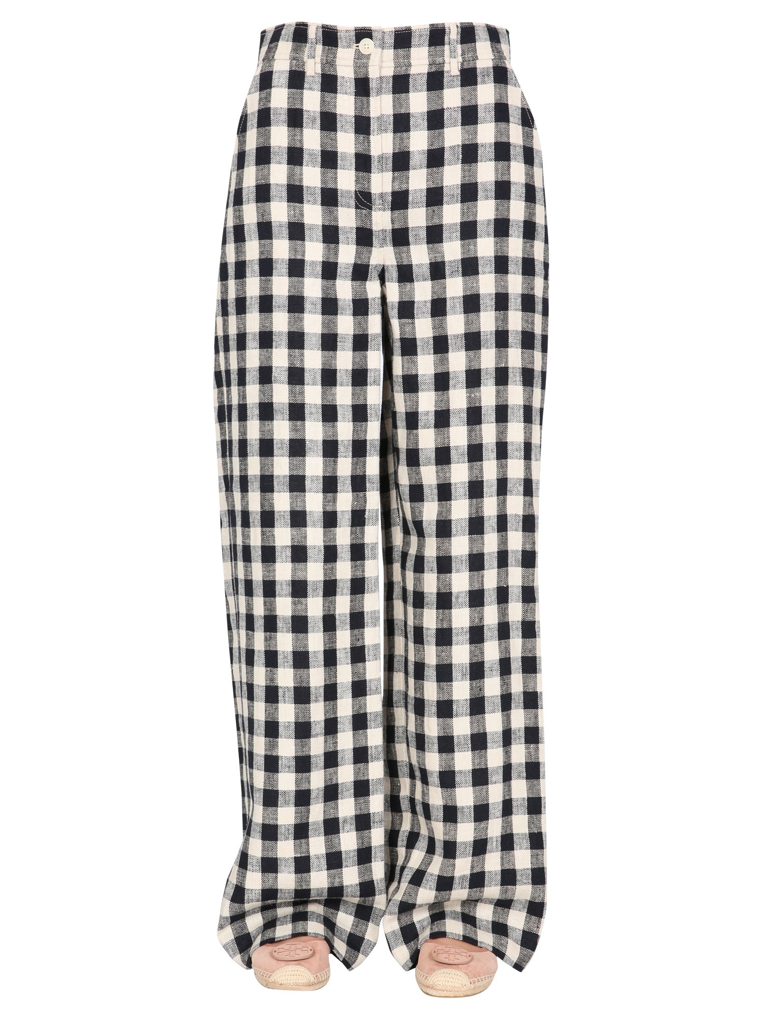 tory burch gingham pants