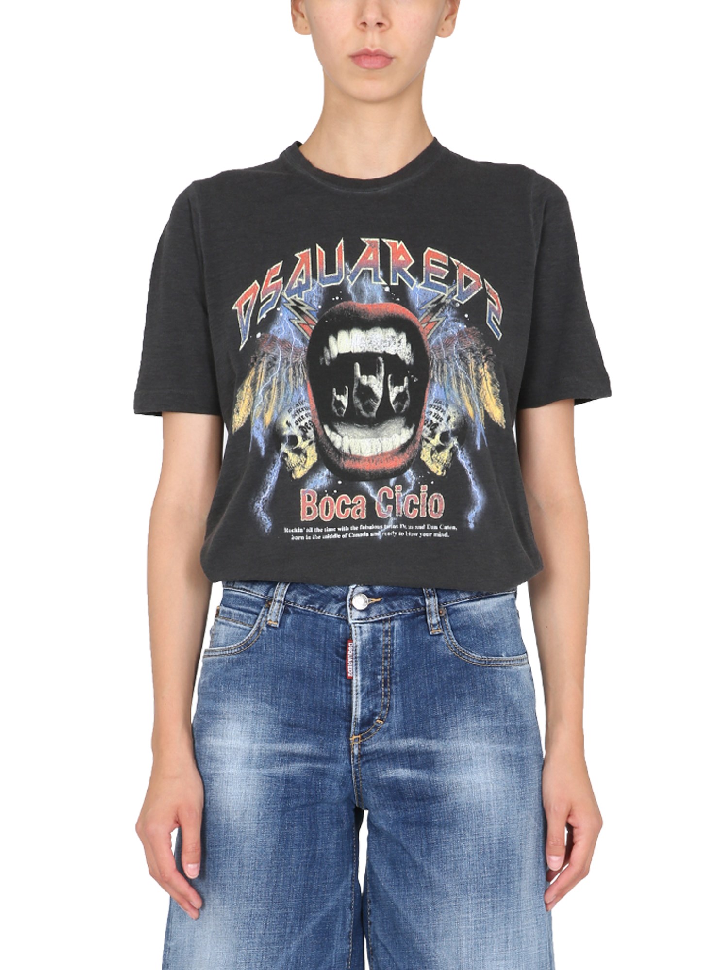 dsquared printed renny fit t-shirt with