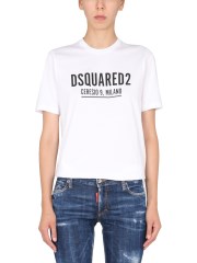 DSQUARED - T-SHIRT RENNY FIT CON LOGO