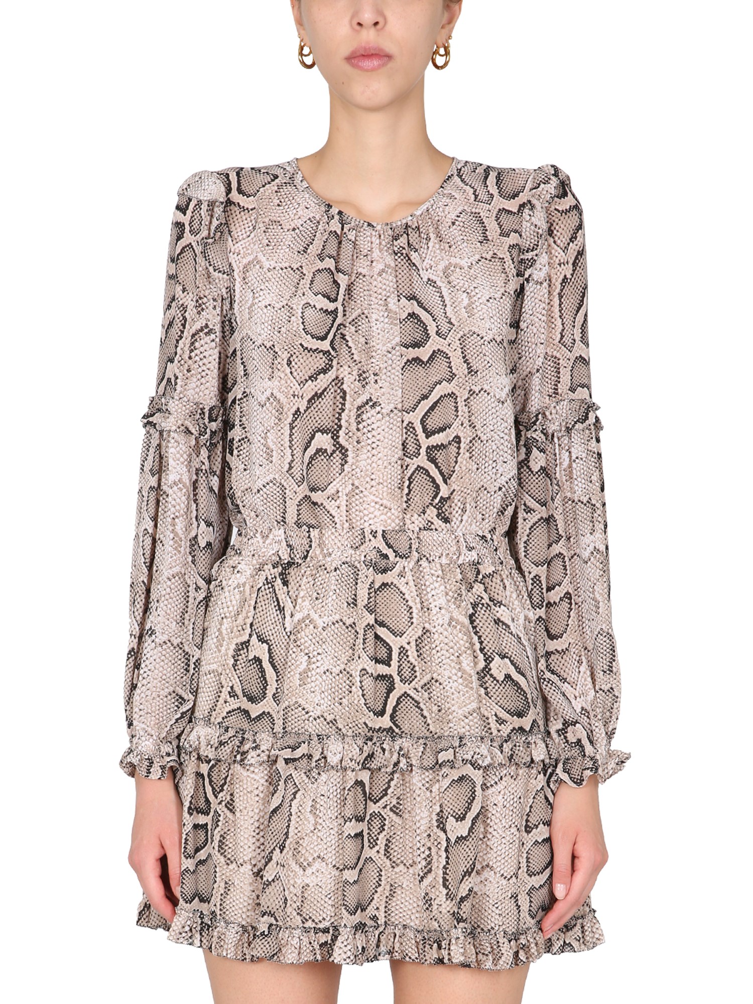 michael by michael kors shirt with python print