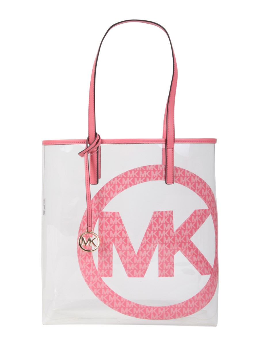 MICHAEL BY MICHAEL KORS - LARGE THE MICHAEL PVC TOTE BAG WITH GRAPHIC LOGO  - Eleonora Bonucci