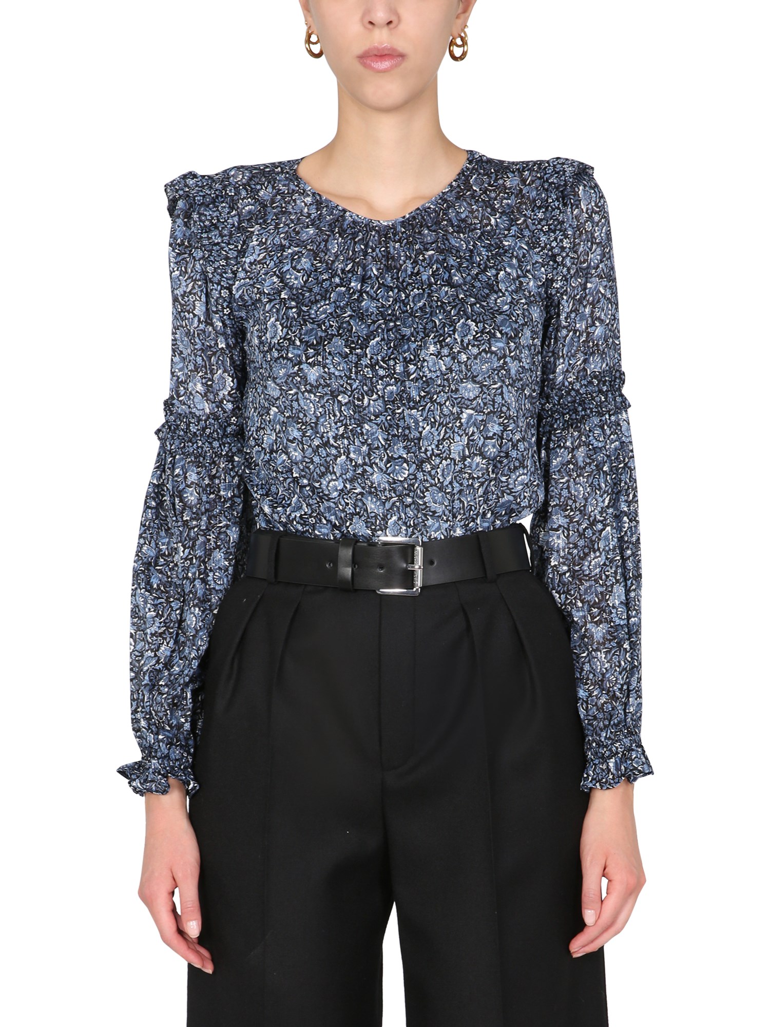 michael by michael kors floral print shirt