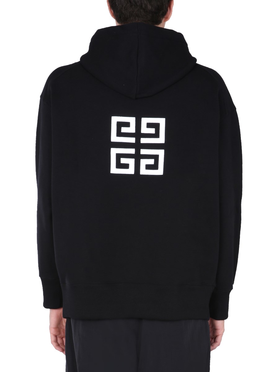 GIVENCHY COTTON SWEATSHIRT WITH HOOD AND 4G EMBROIDERY Eleonora Bonucci