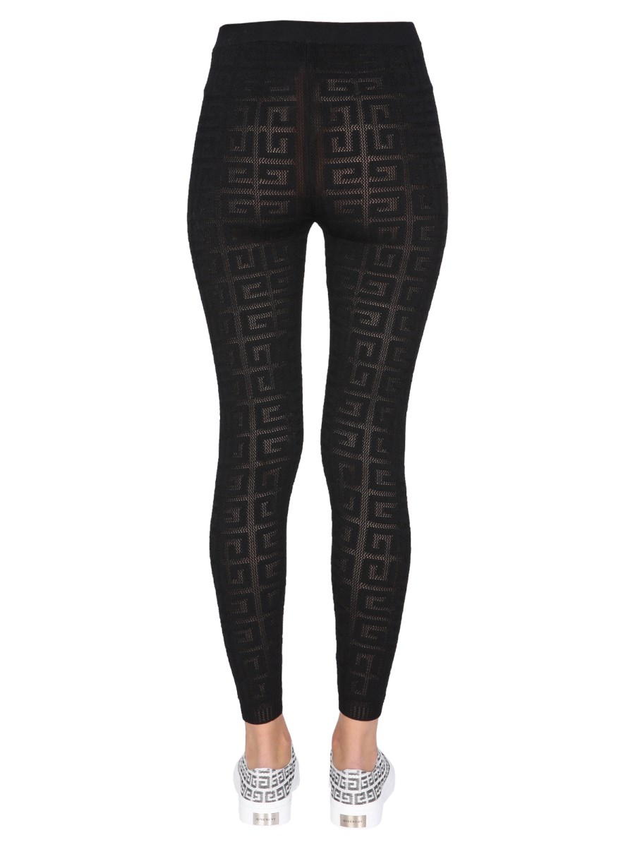 FENDI - TECHNICAL FABRIC LEGGINGS WITH LOGO - Eleonora Bonucci